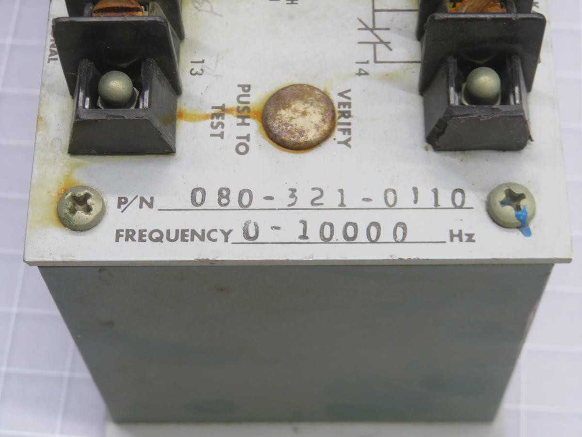 Airpax 080-321-0110 Motor Protection Relay T241137 - PROTECTION RELAY