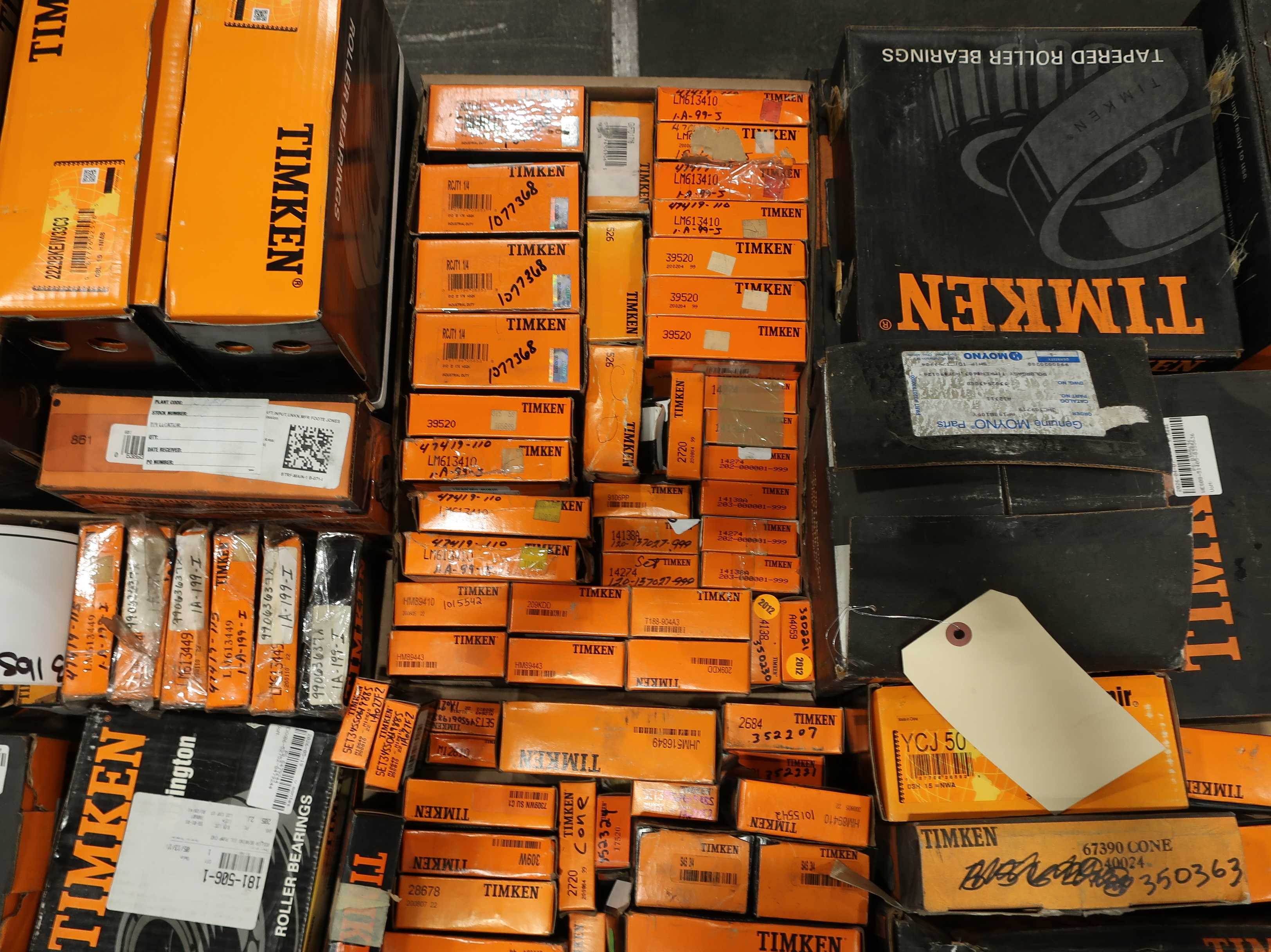 SKU 1772274 - PALLET OF ASSORTED TIMKEN BEARINGS - BEARINGS
