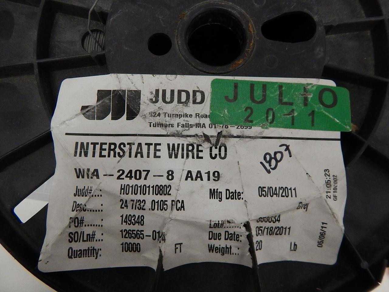 JUDD WIA-2407-8 AA19 Z750-2480-00 WIRE (10000 FT) T58239 - ELECTRICAL WIRE