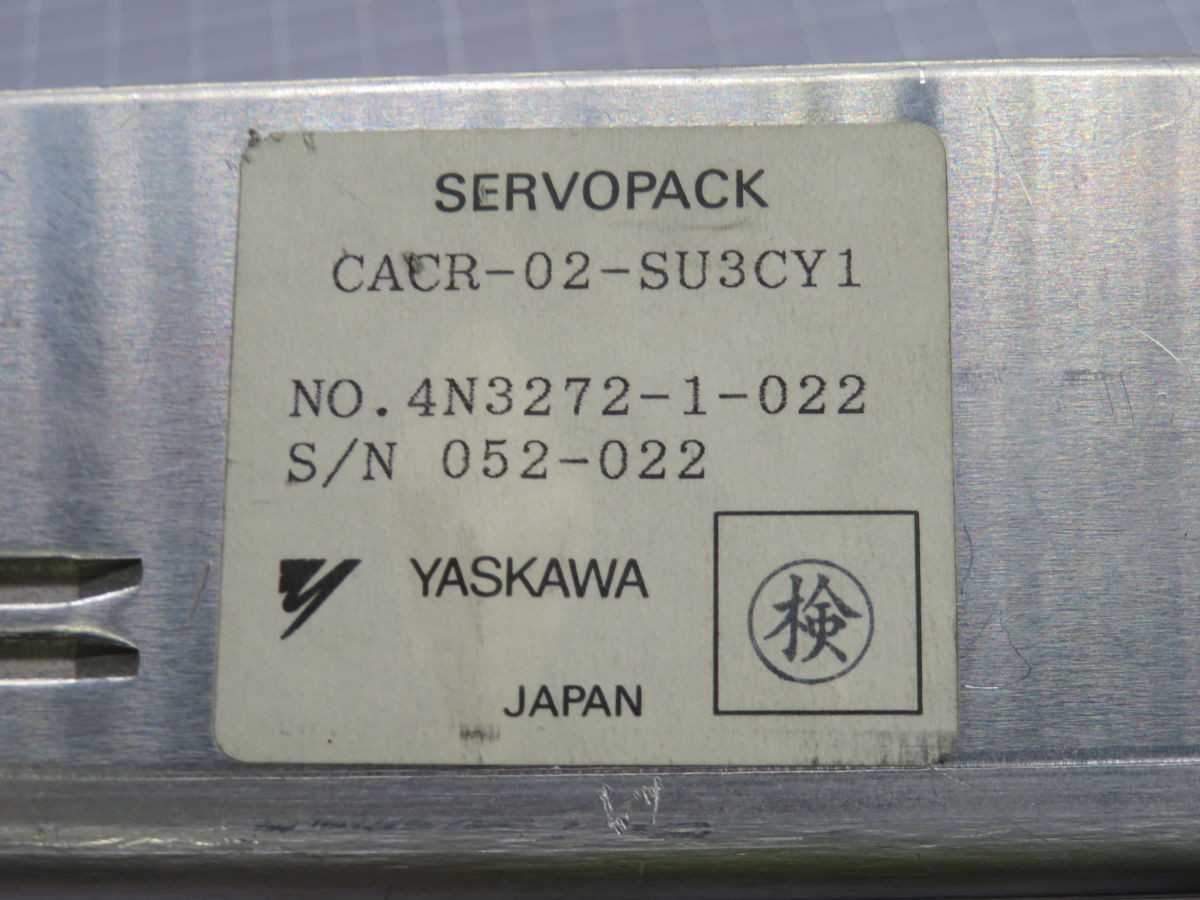 YASKAWA CACR-02-SU3CY1 SERVO PACK SERVO DRIVE T247012 - SERVO DRIVES