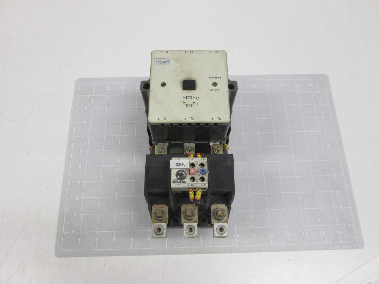 SIEMENS 3UA62 13-2H 55-80A CONTACTOR W/ OVERLOAD RELAY T59935 - CONTACTORS