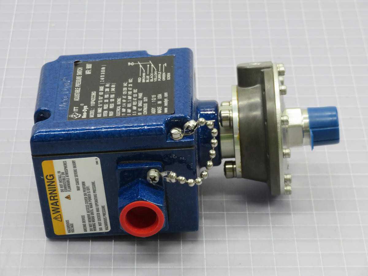 ITT 110P42CC3BG 110P42CC 110P PRESSURE SWITCH/INTERNAL ADJUSTMENT T217299 - SWITCHES