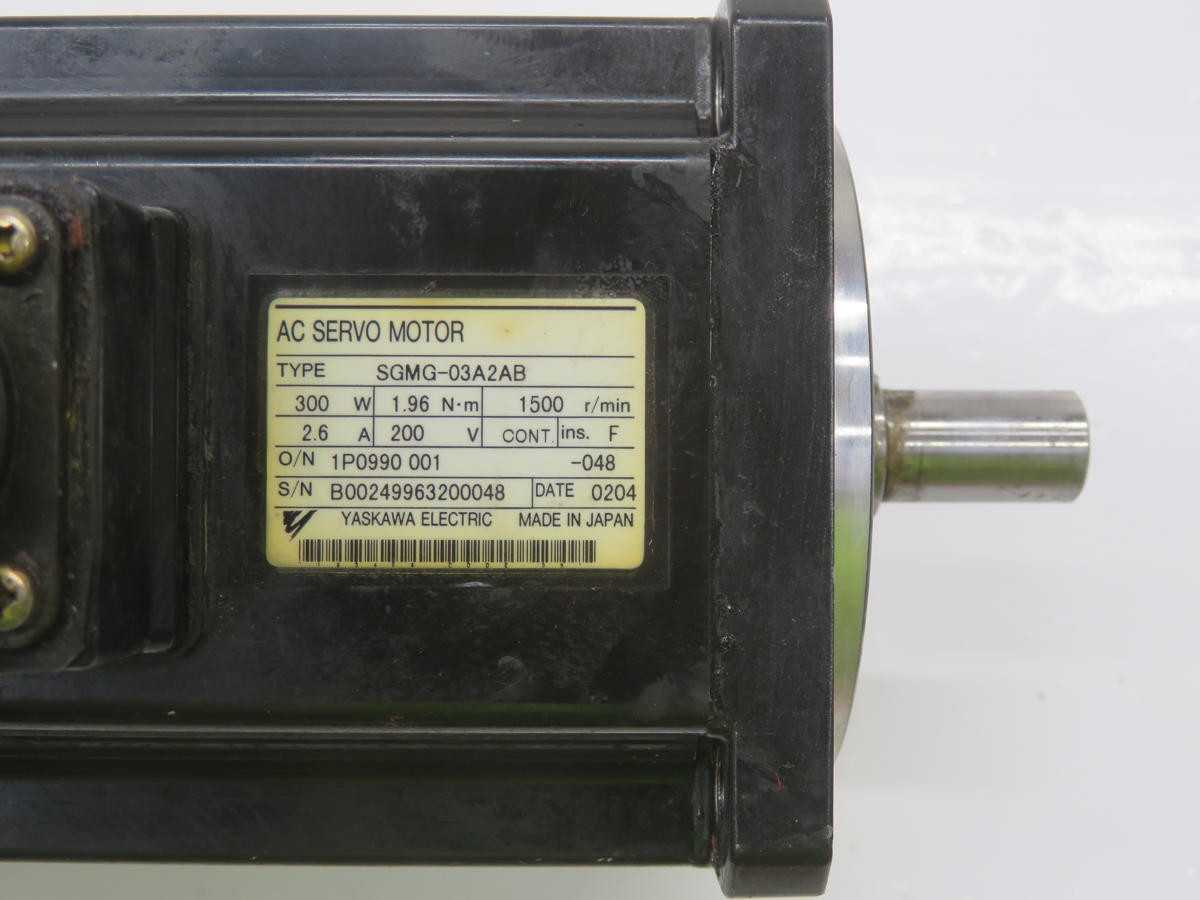 YASKAWA ELECTRIC SGMG-03A2AB AC SERVO MOTOR T234623 - SERVO