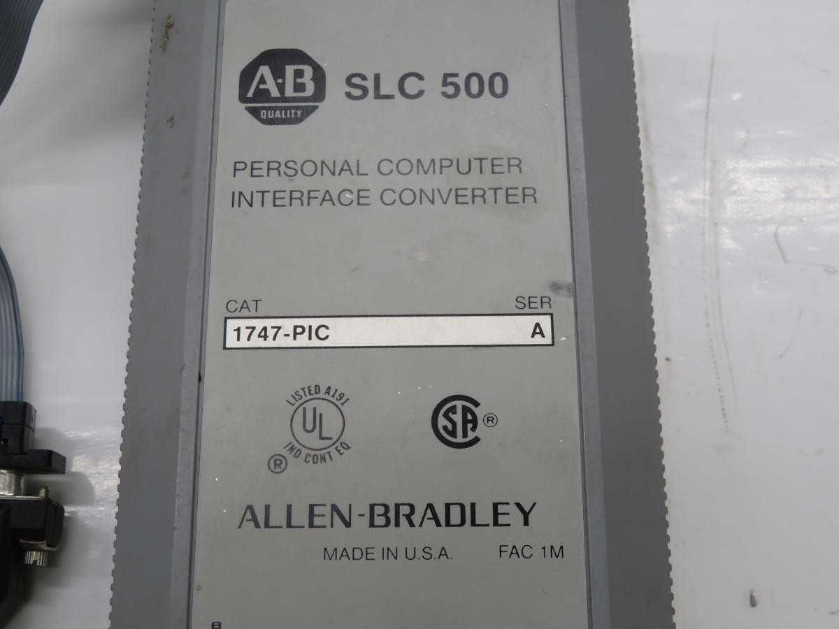 ALLEN BRADLEY 1747-PIC INTERFACE CONVERTER T230599 - AUTOMATION & CONTROLS