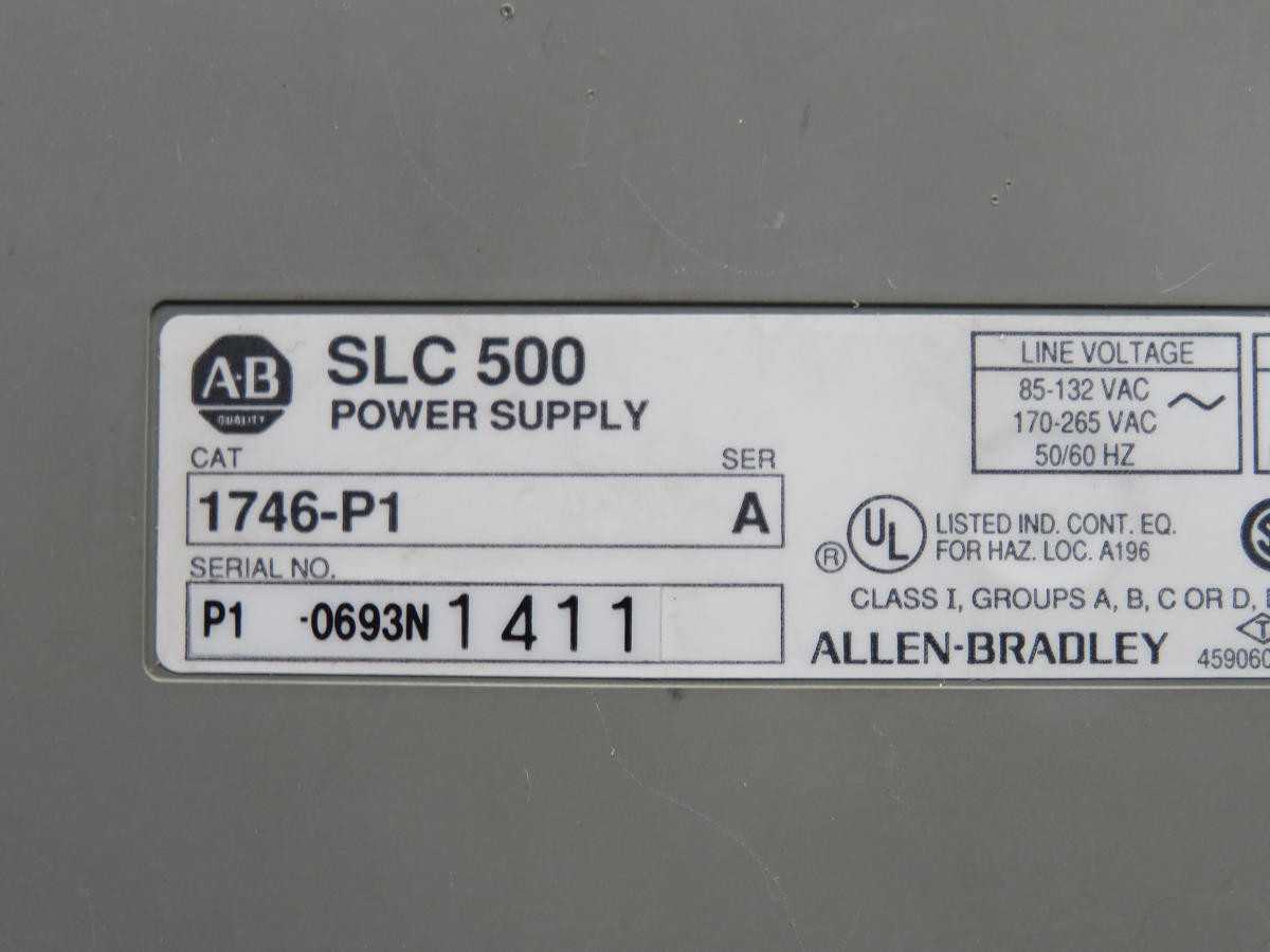 ALLEN BRADLEY 1746-P1 SLC 500 POWER SUPPLY MODULE T226538 - INDUSTRIAL PARTS