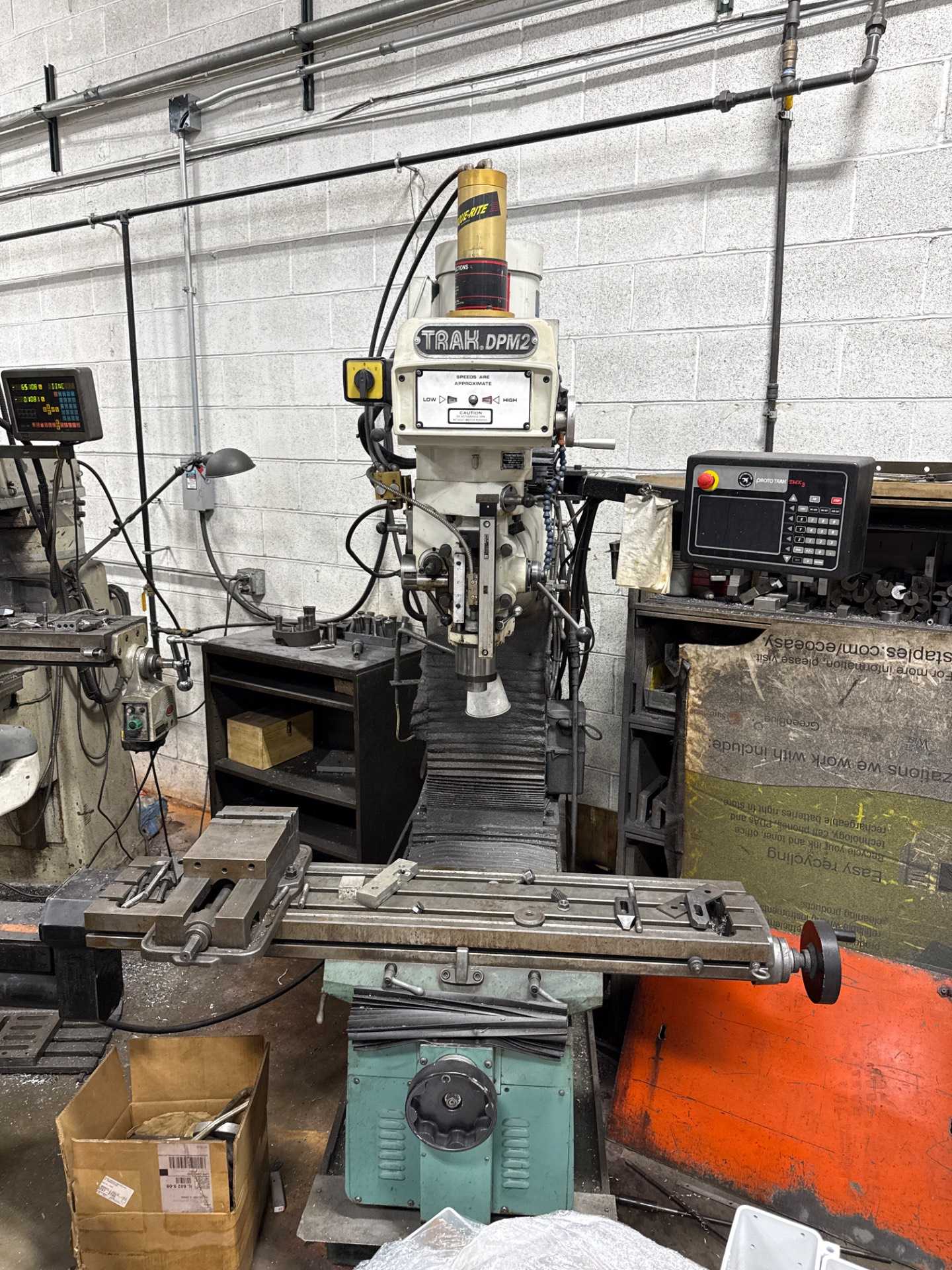 SOUTHWESTERN INDUSTRIES TRAK DPMEMX 2 VERTICAL MILL, 3 HP, 5000 RPM, 51X9 TABLE - VERTICAL MILLING MACHINES