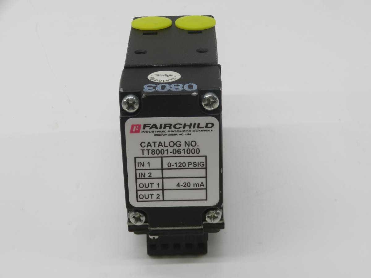FAIRCHILD TT8001-061000 PRESSURE TRANSDUCER T212387 - FLOW TRANSMITTER