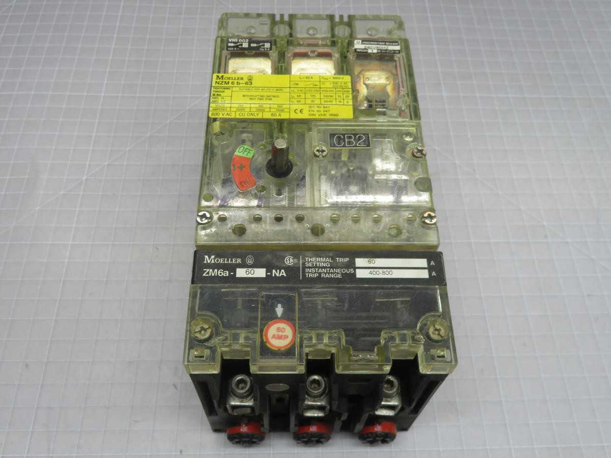 MOELLER ZM6A-60-NA MOLDED CASE CIRCUIT BREAKER T208776 - CIRCUIT BREAKERS