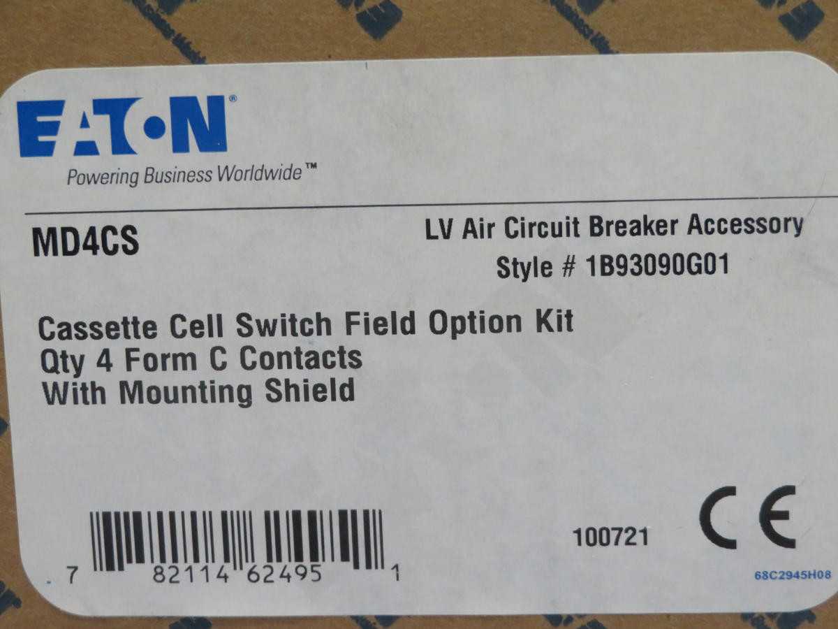 EATON MD4CS 2C12791G03 CASSETTE CELL SWITCH FIELD OPTION KIT T200154 - SWITCHES