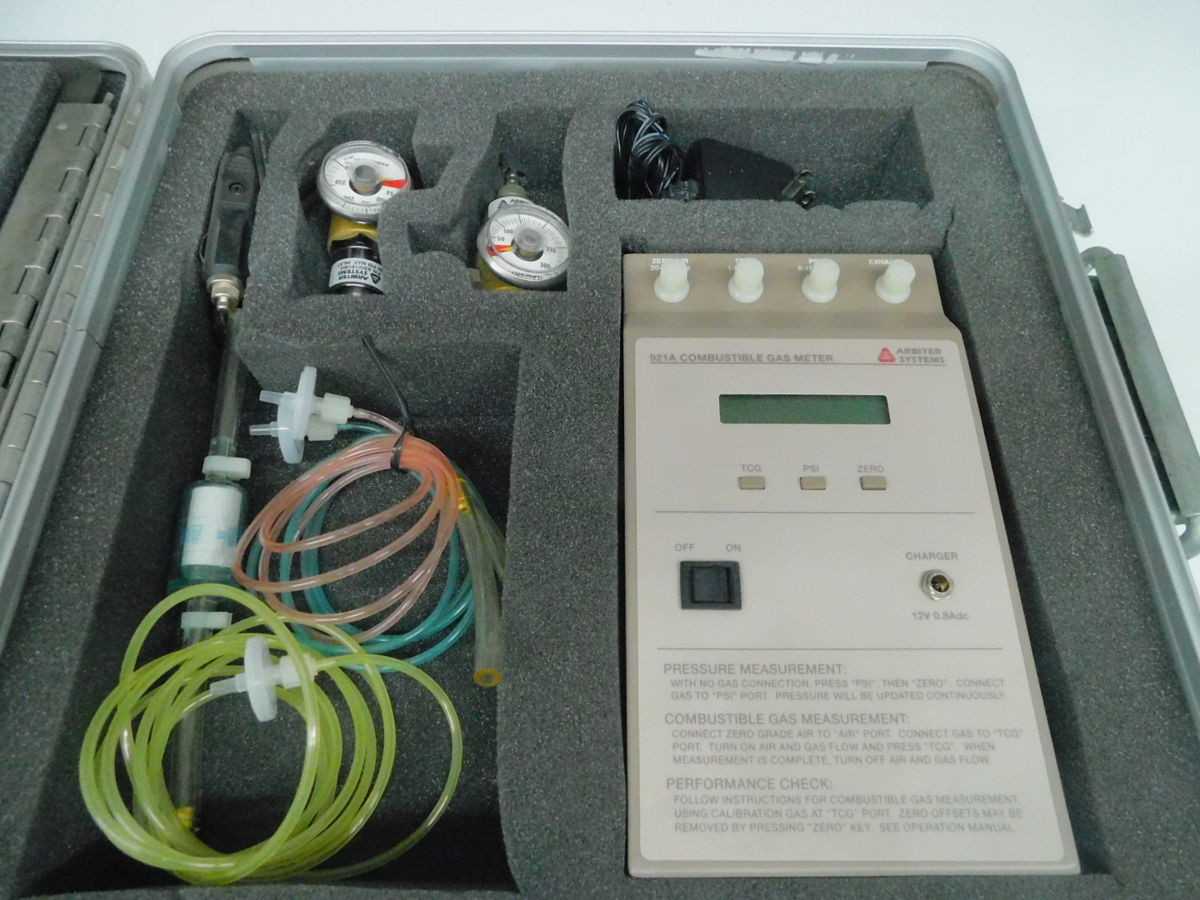 ARBITER SYSTEMS 921A COMBUSTIBLE GAS METER FOR NITROGEN OIL-FILLED TRANSFORMERS. M7661 - PLANT & FACILITY