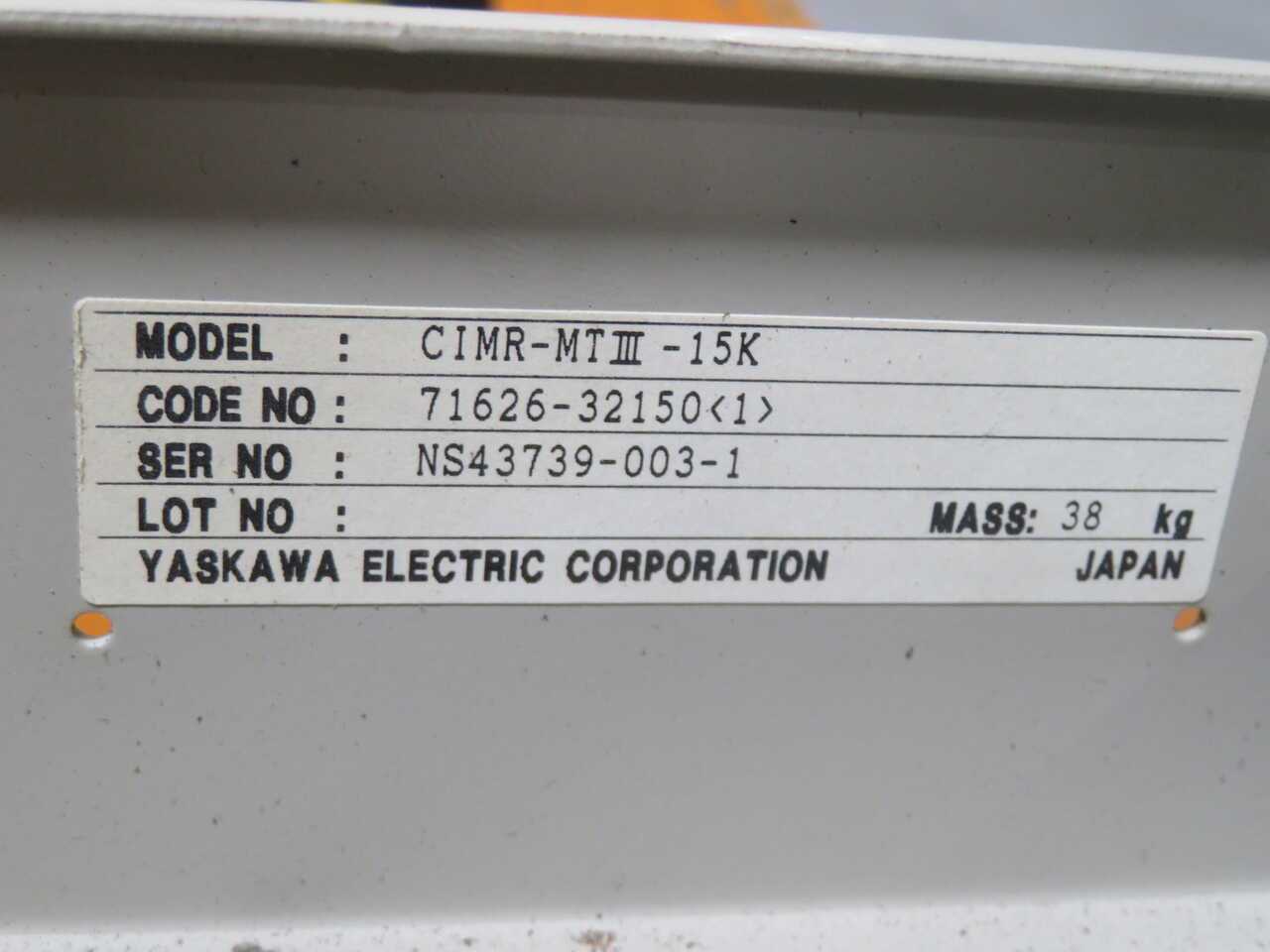 YASKAWA CIMR-MTIII-15K AC SPINDLE DRIVE AMPLIFIER T270543 - AC VFD DRIVES