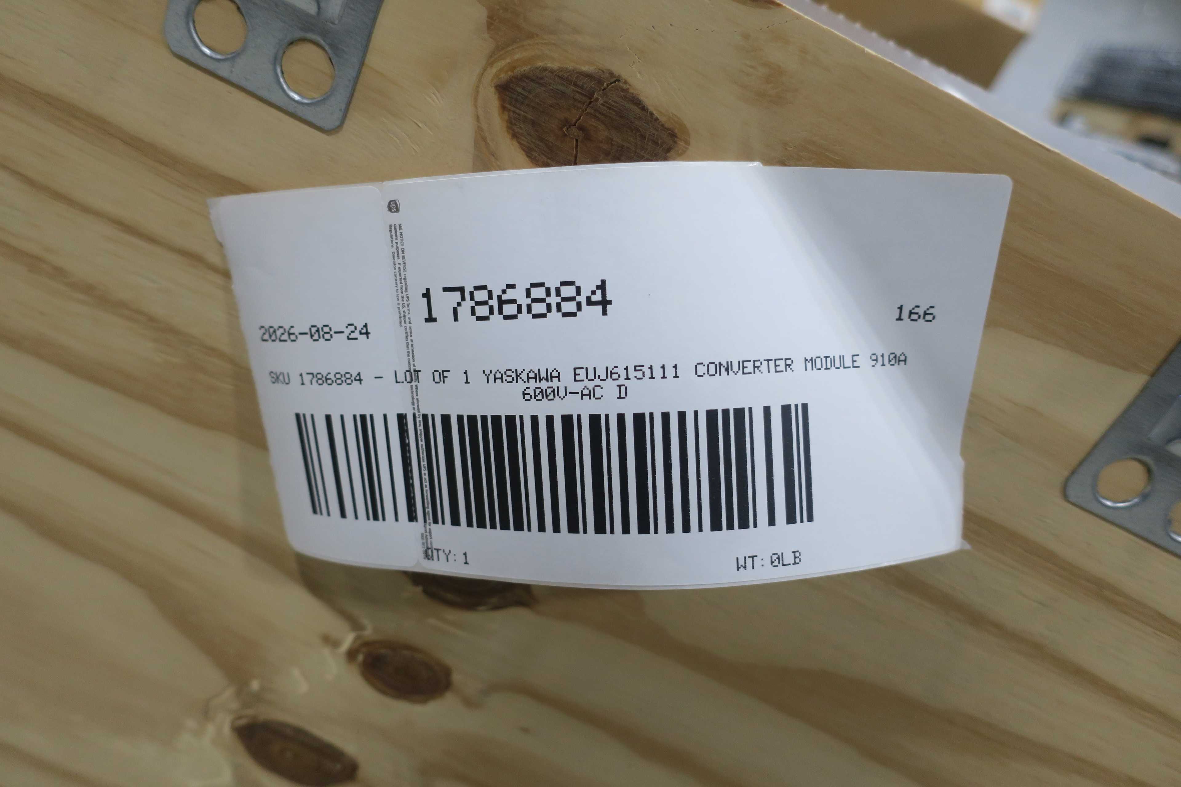 Yaskawa EUJ615111 Converter Module 910A 600V-AC Drive Parts And Accessory - MOTOR DRIVES