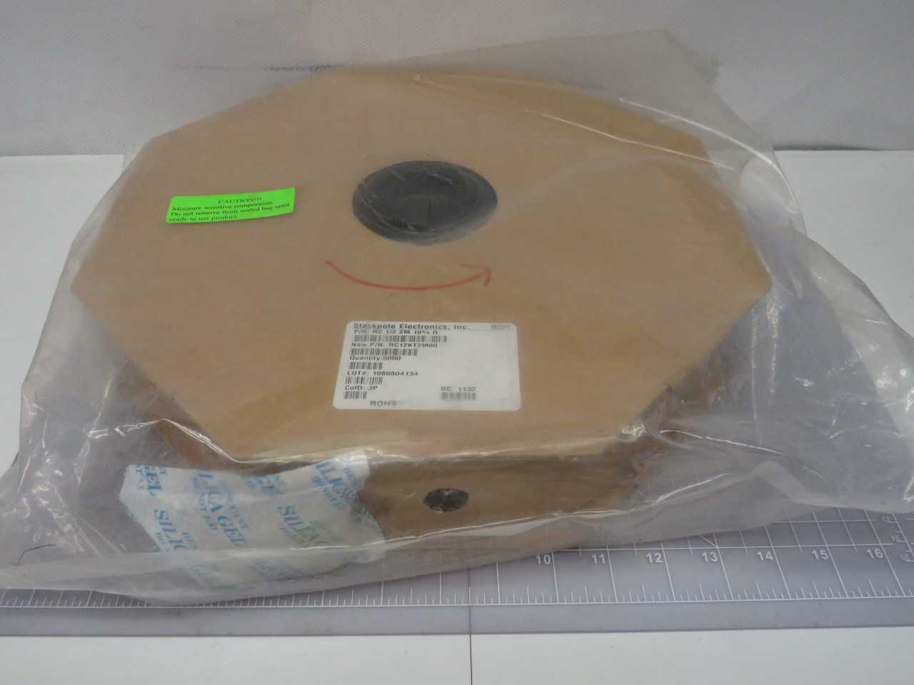 LOT OF 5000 STACKPOLE ELECTRONICS RC 1/2 2M 10% R RC12KT2M00 2 MOHMS ±10% 0.5W 1/2W THROUGH HOLE RES - ELECTRICAL COMPONENTS