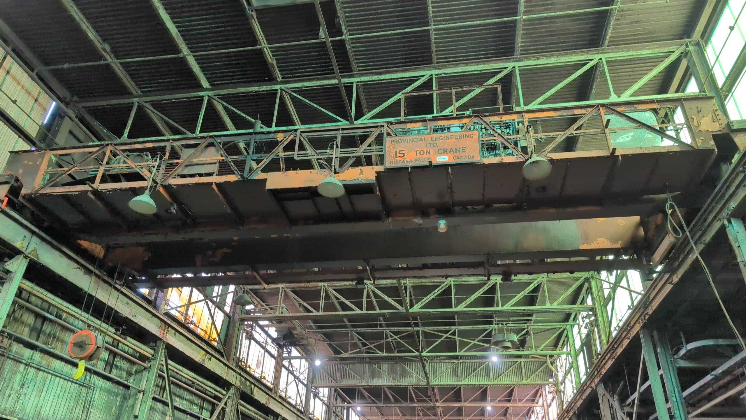 PROVINCIAL ENGINEERING 15 TON BRIDGE CRANE - RAILS NOT INCLUDED - BRIDGE CRANE