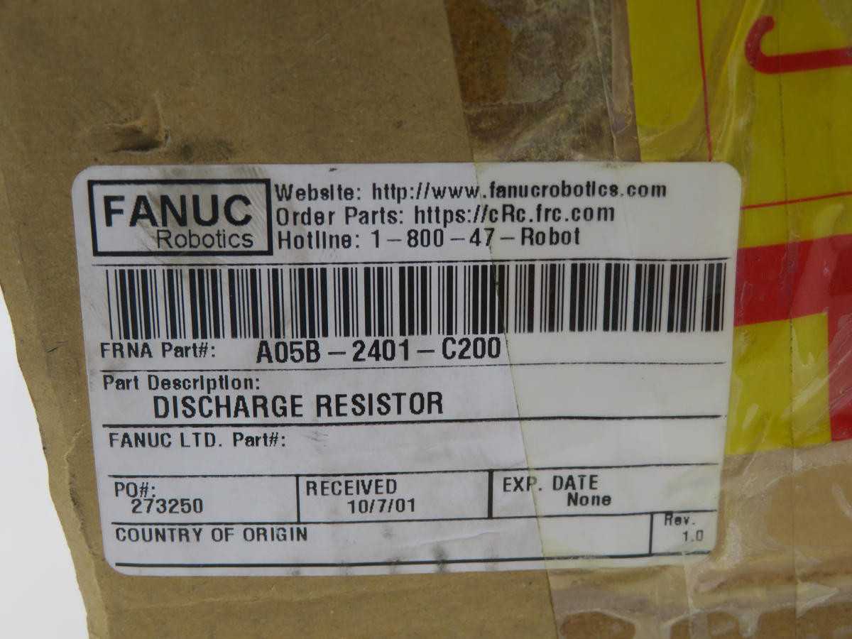 FANUC A05B-2401-C200 DISCHARGE RESISTOR T225174 - ELECTRICAL COMPONENTS