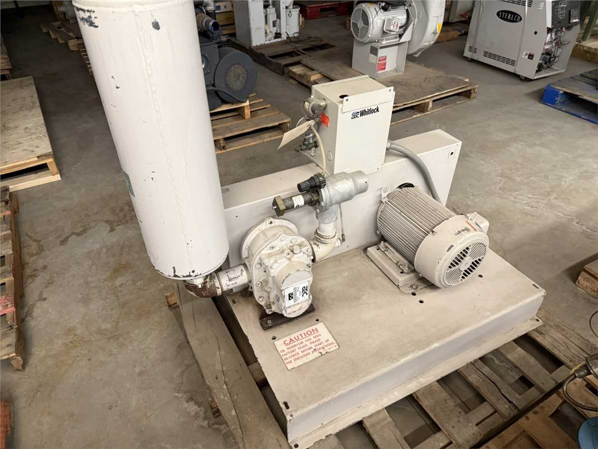 5 HP AEC Whitlock Vacuum Conveyor With 85 CFM Flow Rate - VACUUM PUMP