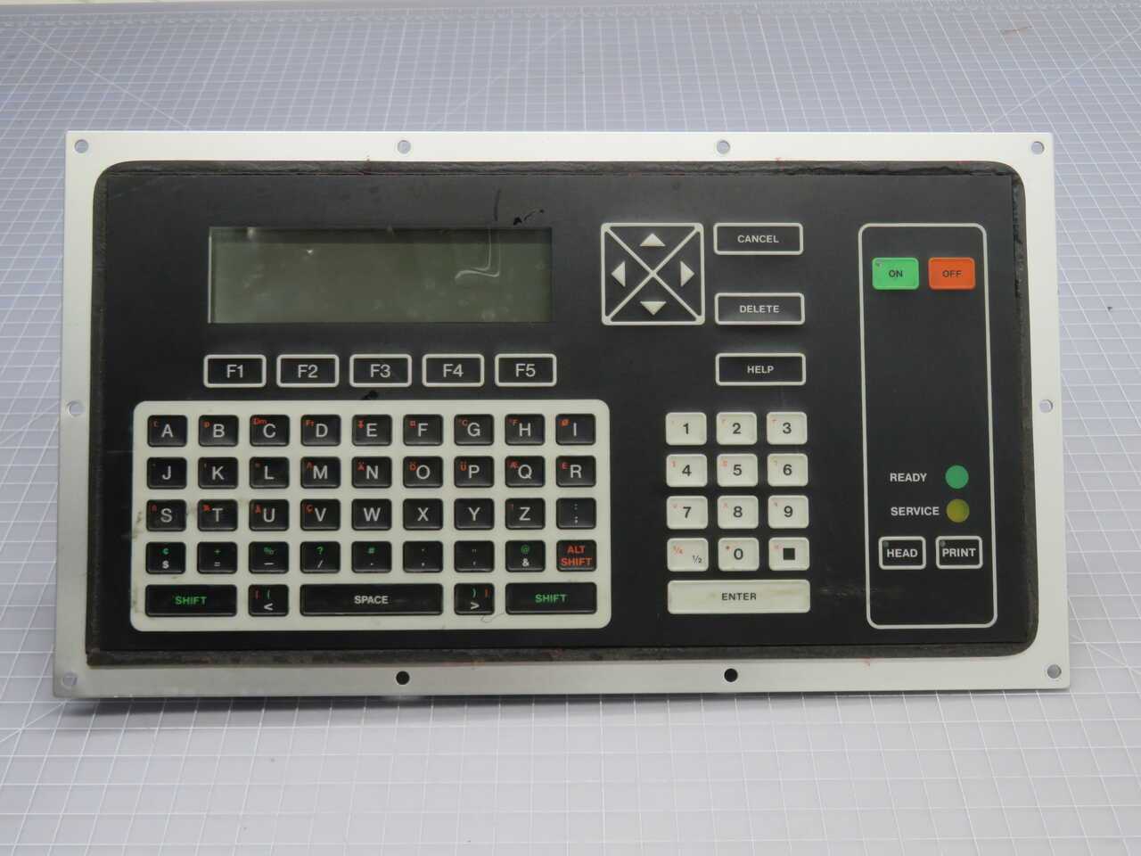 VIDEOJET EXCEL CONTROL PANEL T270622 - OPERATOR CONTROLS