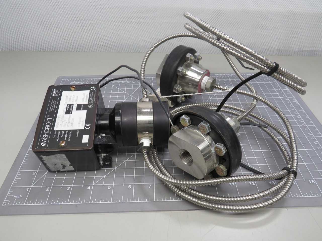 ASHCROFT D424V XFMFS DIFFERENTIAL PRESSURE CONTROL SWITCH ASSEMBLY T155512 - SWITCHES