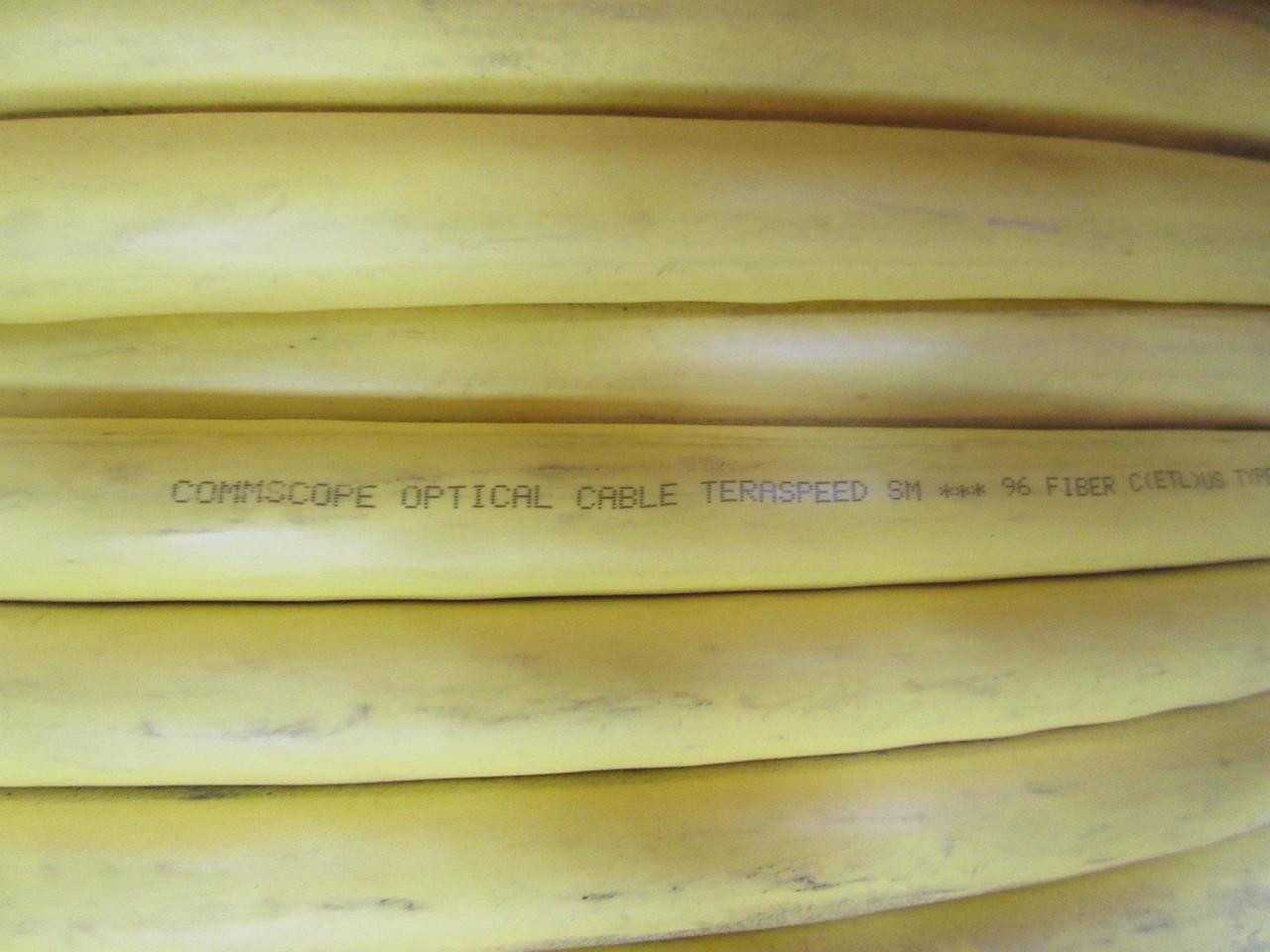 COMMSCOPE TERASPEED SINGLE MODE 96 FIBER OPTICAL CABLE OFNR 1050 FT - FIBER OPTIC CABLE