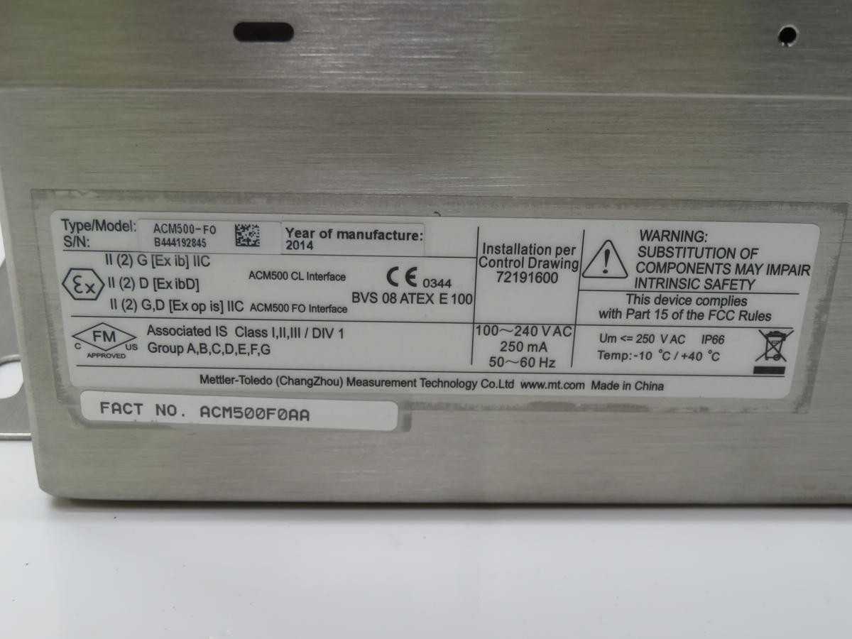METTLER TOLEDO ACM500 COMMUNICATION MODULE T211515 - PLC MODULES