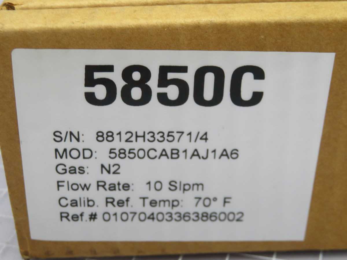 BROOKS INSTRUMENT 5850CAB1AJ1A6 MASS FLOW CONTROLLER T258189 - FLOW MEASUREMENT