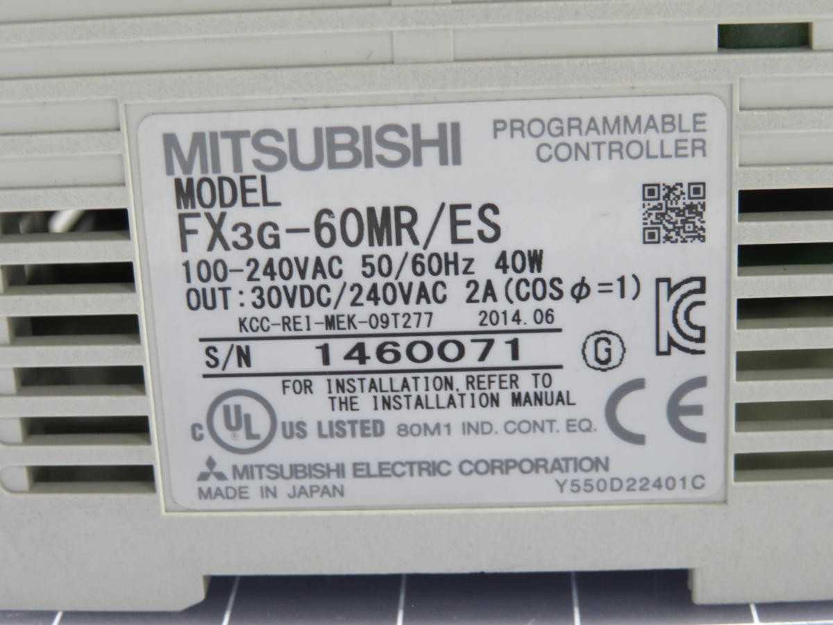 MITSUBISHI FX3G-60MR/ES AC BASE UNIT T218095 - PLC MODULES