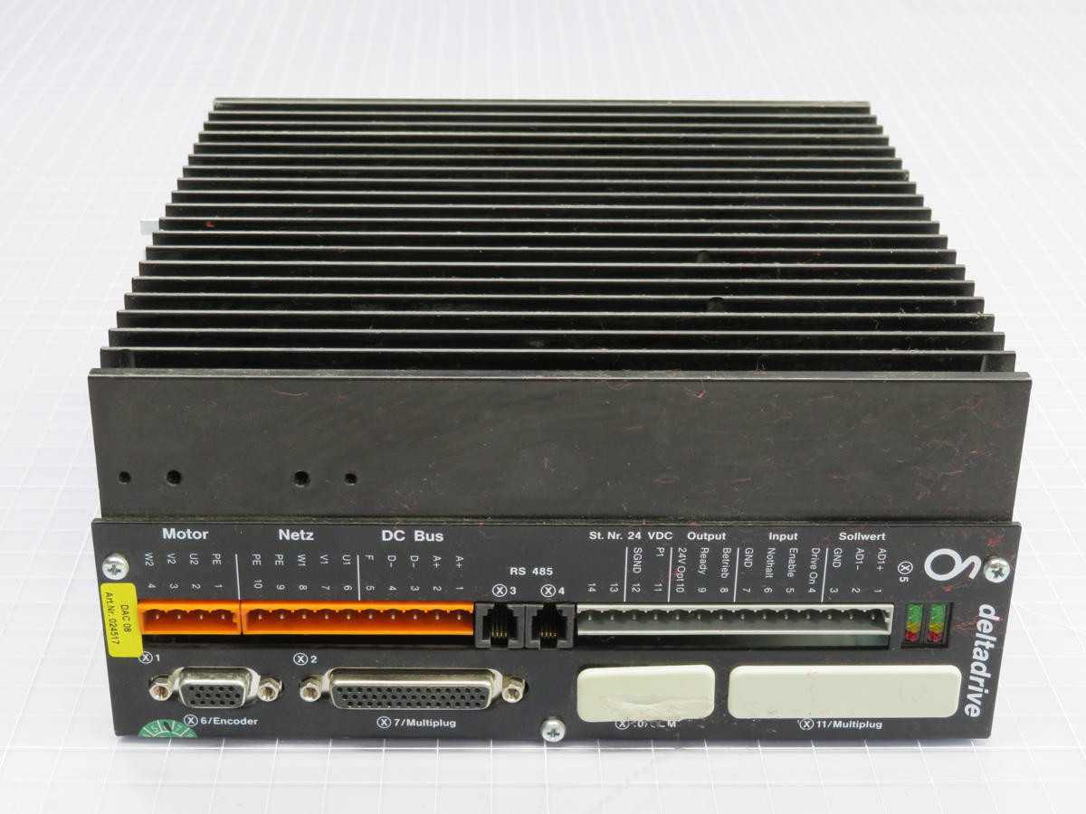 DELTADRIVE DAC08 DIGITAL AC SERVO DRIVE T211214 - AC VFD DRIVES