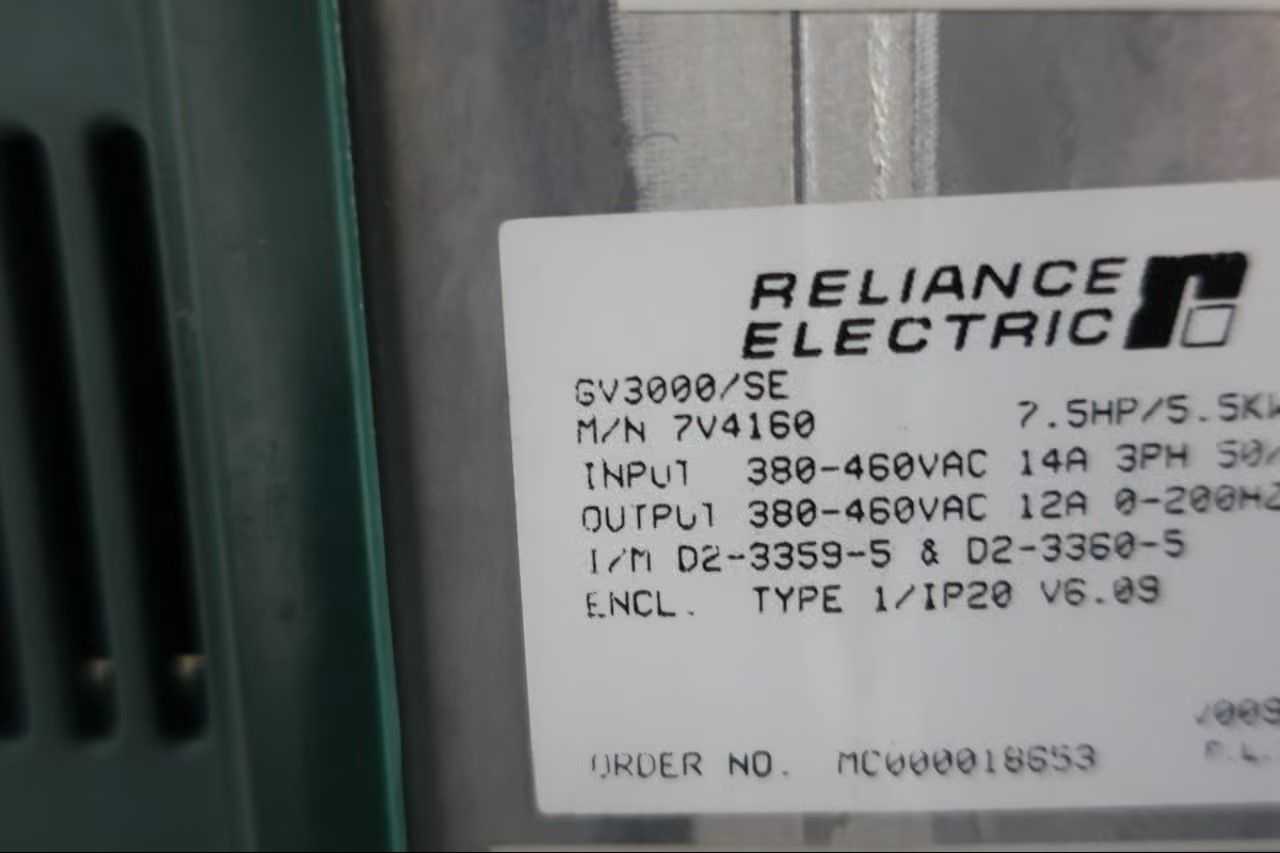 Reliance Electric GV3000/SE 7V4160 AC VFD Drive - SKU 1787543 - AC VFD DRIVES