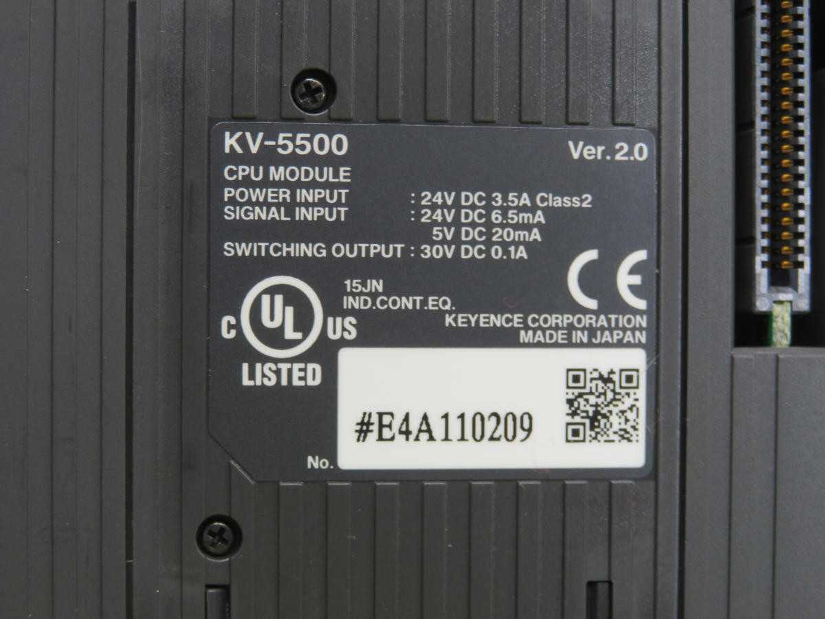 KEYENCE KV-5500 PROGRAMMABLE LOGIC CONTROLLER T232296 - PLC MODULES