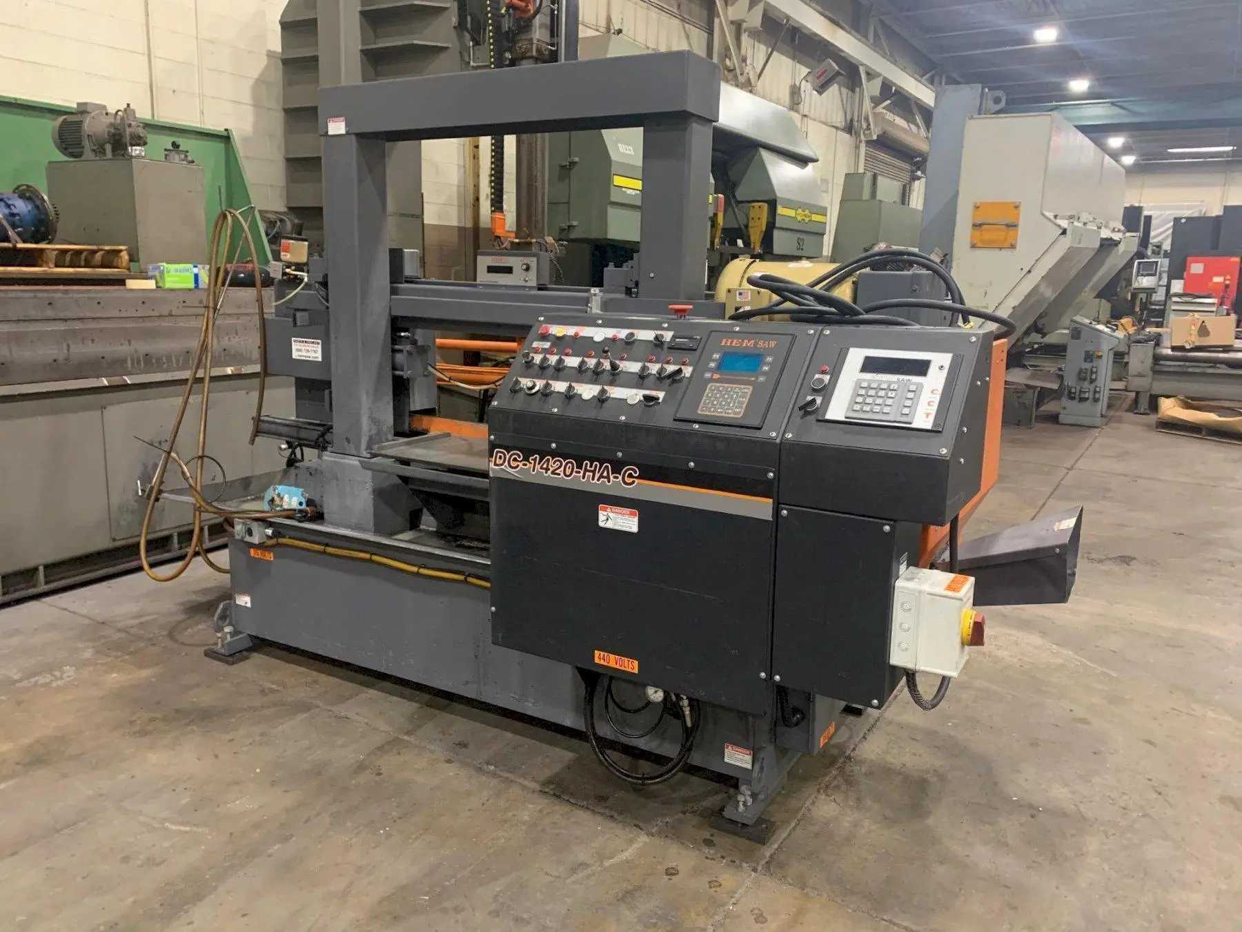 HEM 14" X 20" DC-1420HA-C CNC Horizontal Bandsaw - 7.5 HP, 480V, Automatic Feed - HORIZONTAL BAND SAWS
