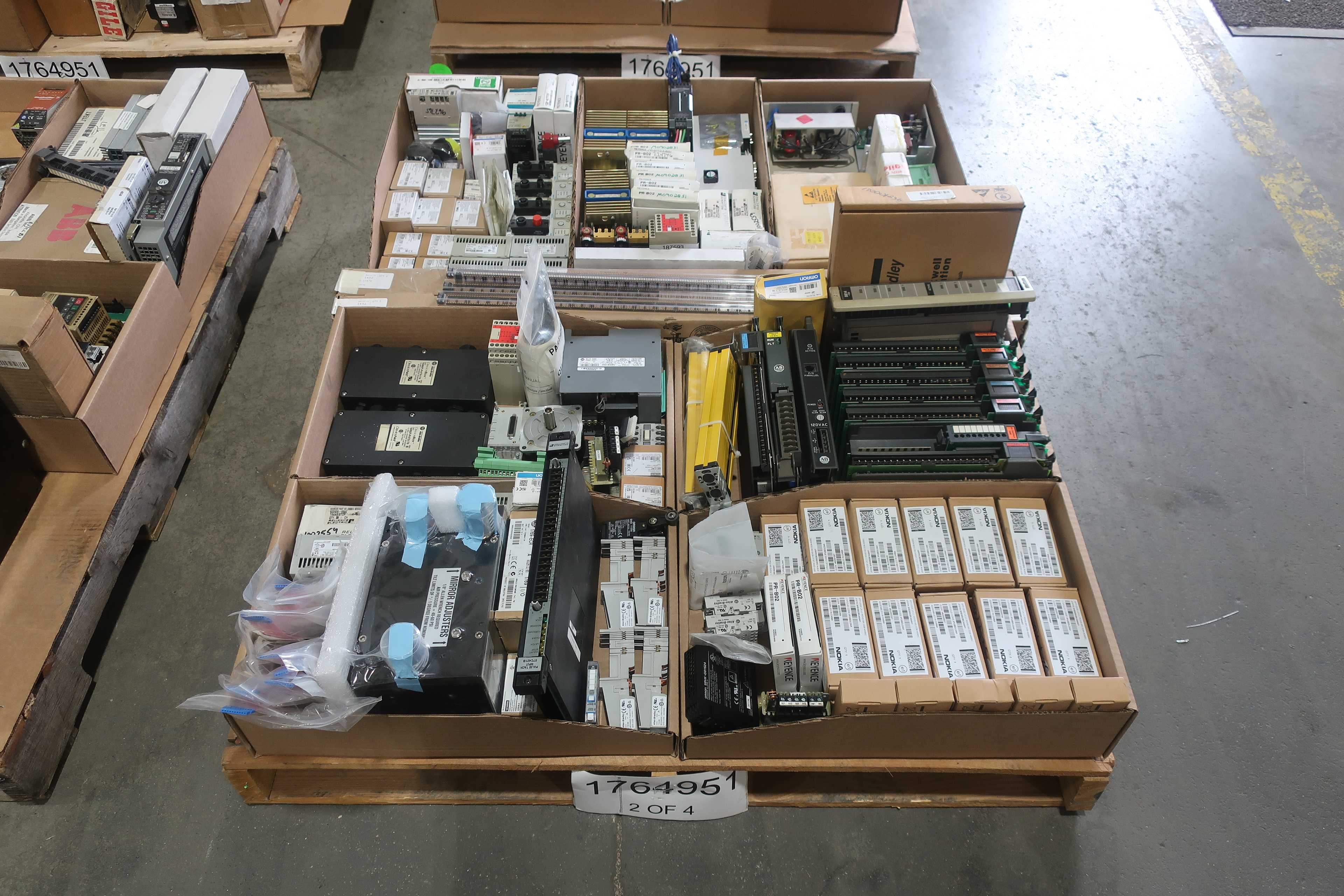 SKU 1764951 - 4 PALLETS OF ASSORTED AUTOMATION - AUTOMATION & CONTROLS