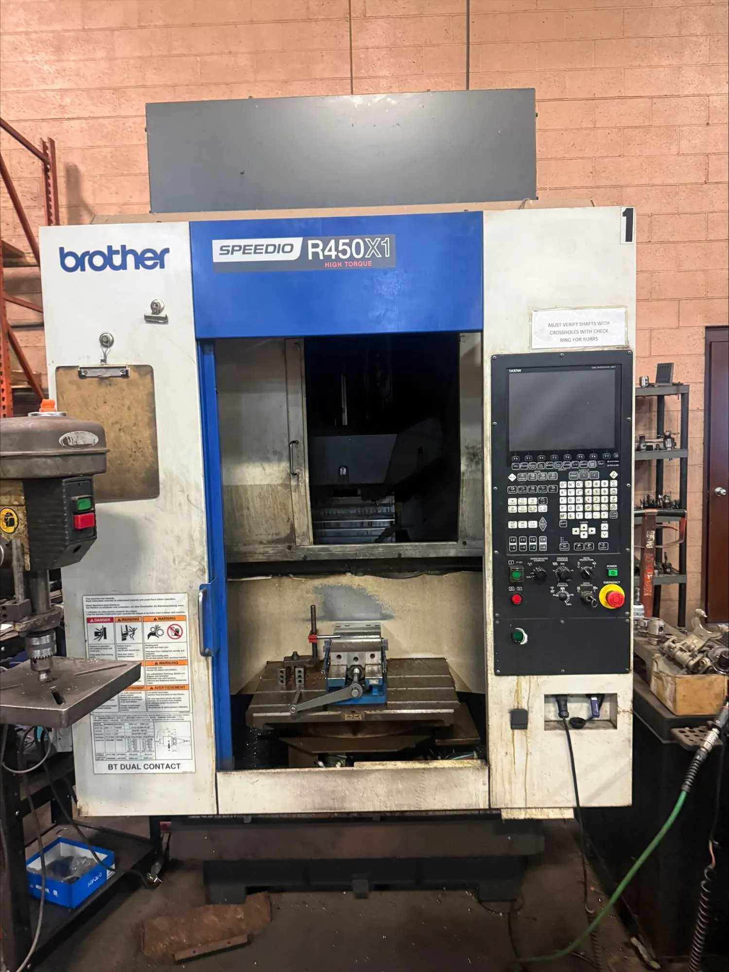 2016 Brother Speedio R450X1 Vertical Machining Center With CNC Control & Chip Conveyor - VERTICAL MACHINING CENTERS