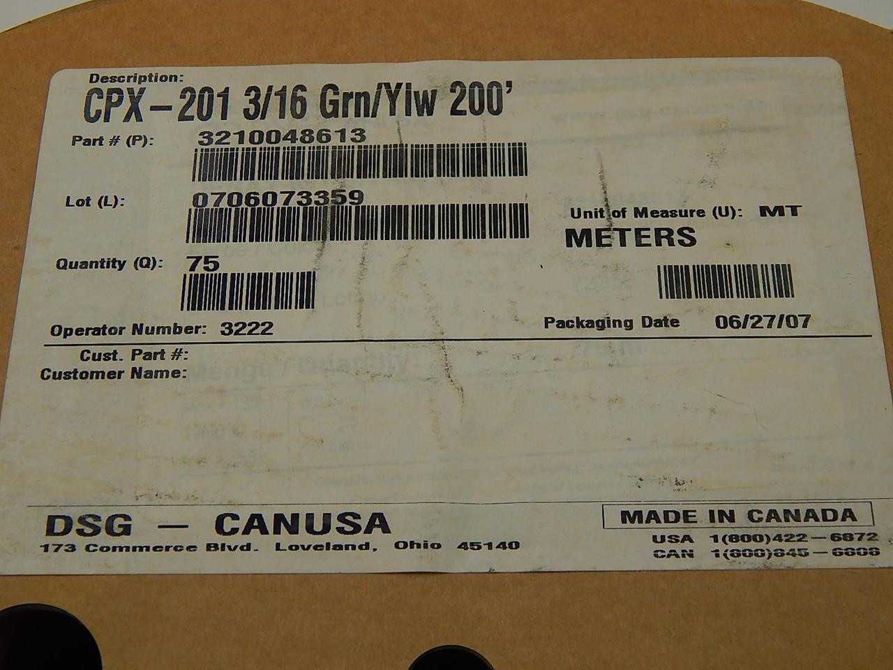 1200835069 3210048613 YELLOW HEAT SHRINK TUBING (75 M) T87257 - HEATING ELEMENTS