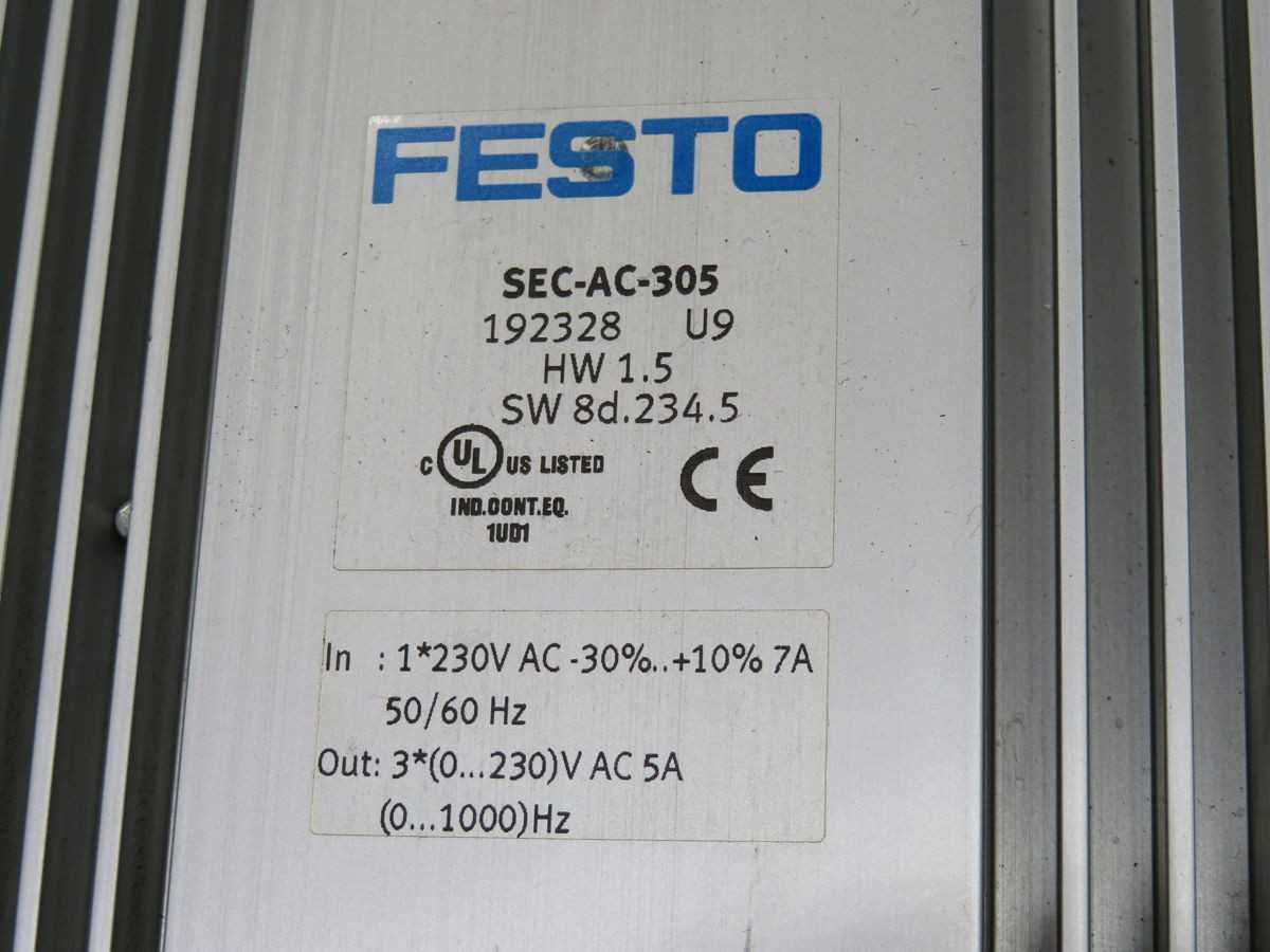FESTO SEC-AC-305 SERVO DRIVE T247831 - SERVO