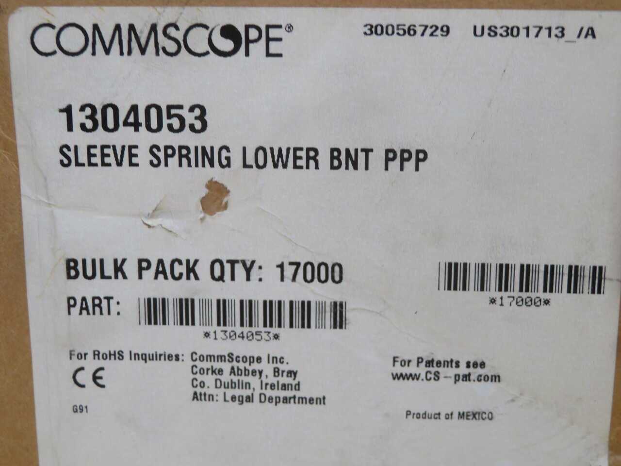 LOT OF 9800 COMMSCOPE 1304053 SLEEVE SPRINGS - SPRINGS