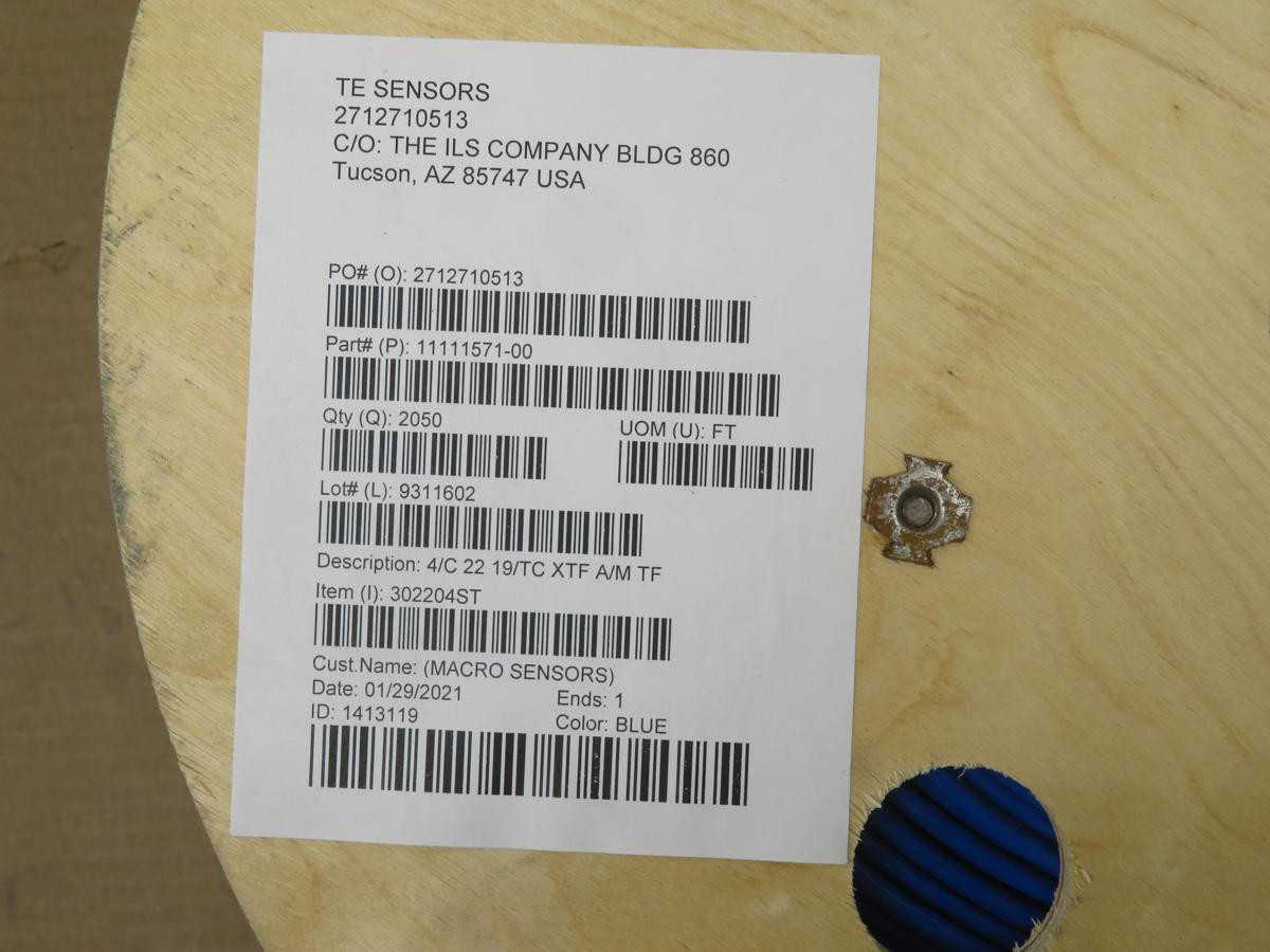 LOT OF 2000 TE SENSORS 11111571-00 CABLE T216752 - SENSORS