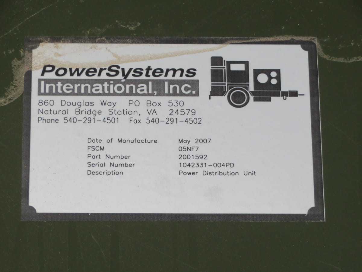 POWERSYSTEMS 2001592 05NF7 POWER DISTRIBUTION UNIT T197671 - PCB CIRCUIT BOARDS