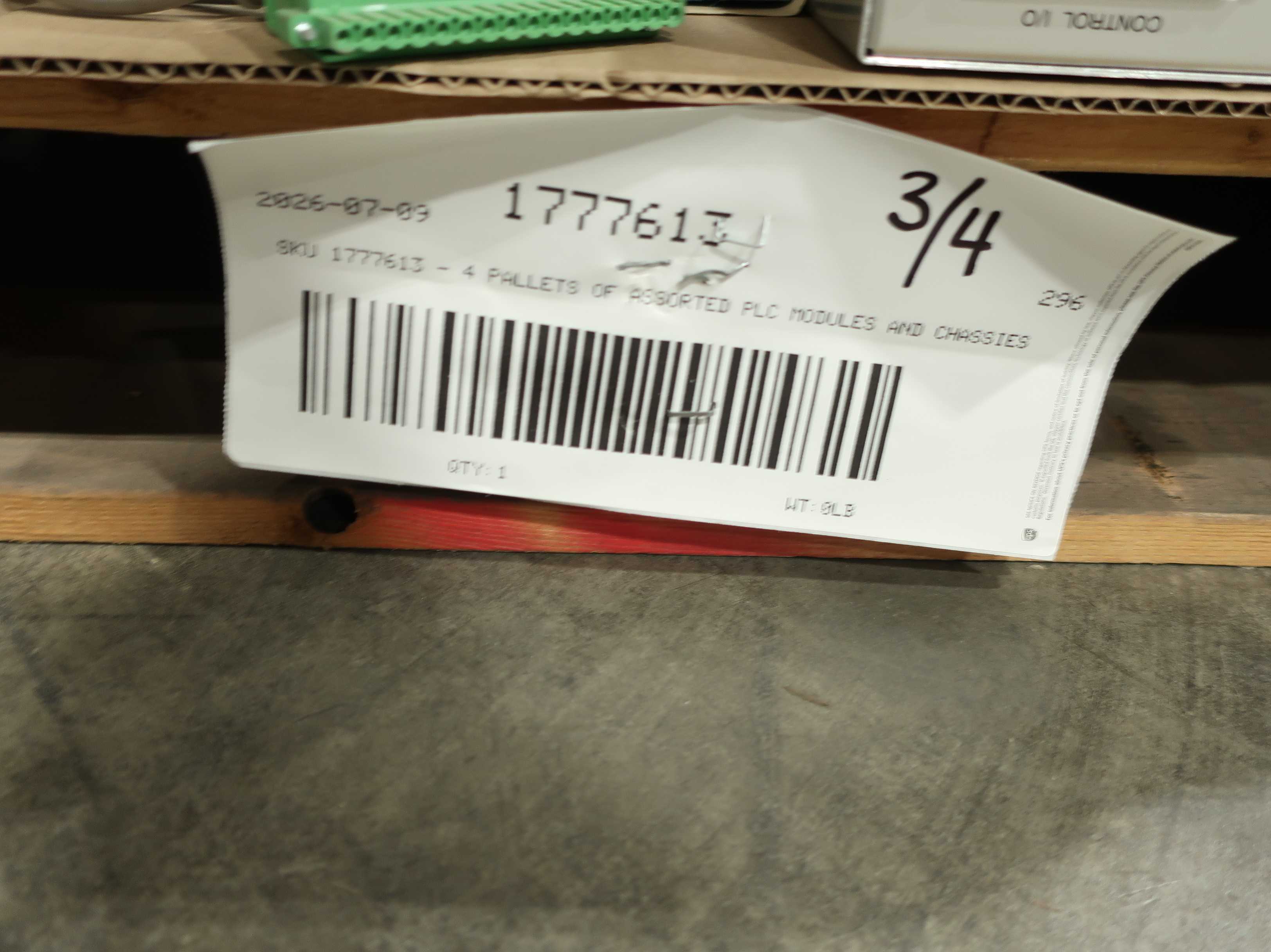 SKU 1777613 - 4 PALLETS OF ASSORTED PLC MODULES AND CHASSIS - AUTOMATION & CONTROLS