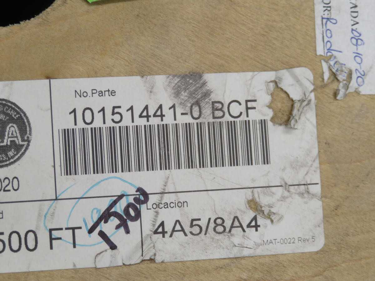 Lot Of 1700 Ft 10151441-0 BCF Electric Wire Cable T207184 - ELECTRICAL WIRE