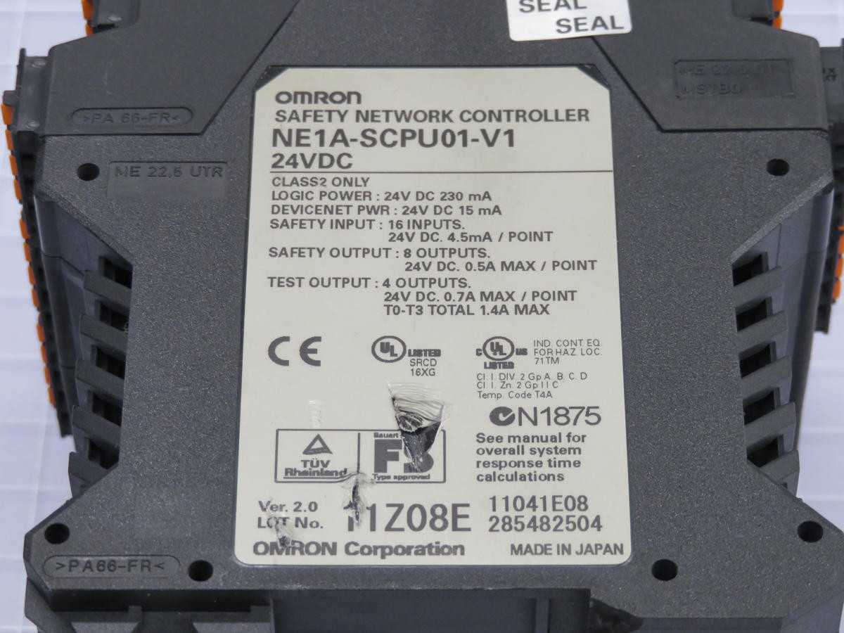 OMRON NE1A-SCPU01-V1 SAFETY NETWORK CONTROLLER T211468 - PLC MODULES