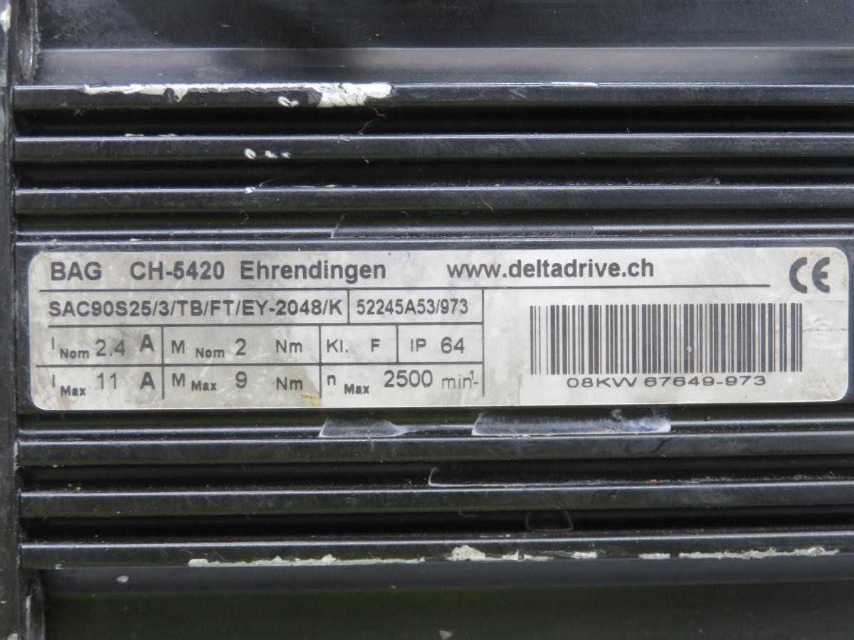 BAG SAC90S25/3/TB/FT/EY-2048/K SERVO MOTOR T234055 - SERVO