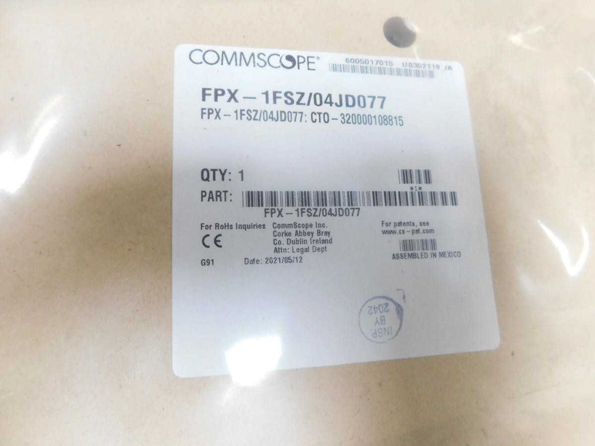 CommScope FPX-1FS7/04JD077 Fiber Optic Termination Panel, 48 Fiber, Single Mode, 77 m - FIBER OPTIC CABLE