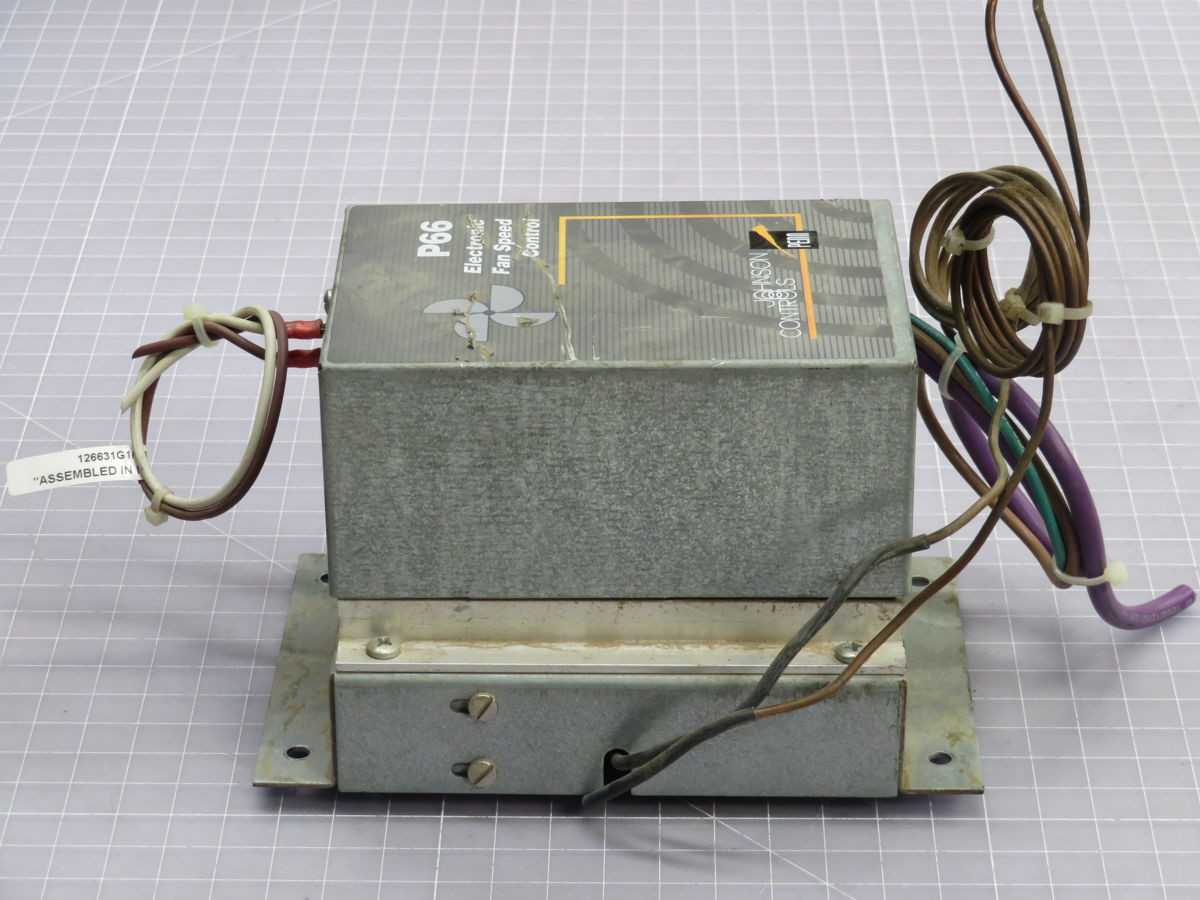 Johnson Controls P66 Electronic Fan Speed Control T247595 - OPERATOR CONTROLS