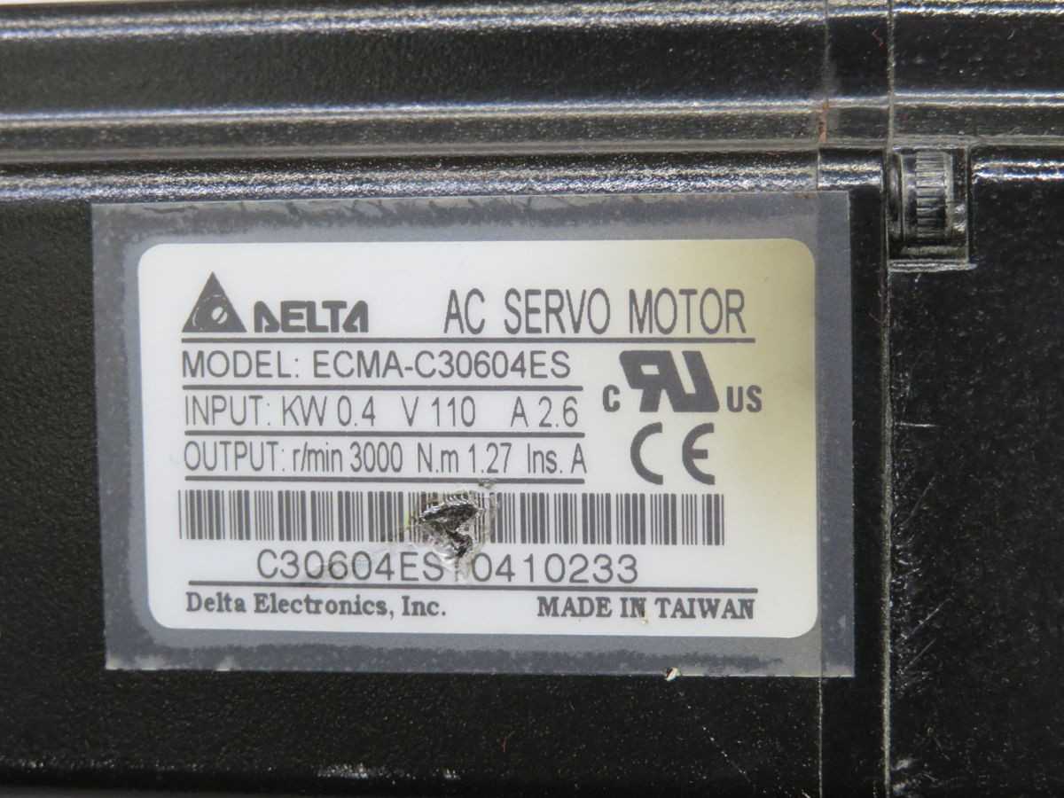 DELTA ELECTRONICS ECMA-C30604ES AC SERVO MOTOR T256652 - SERVO