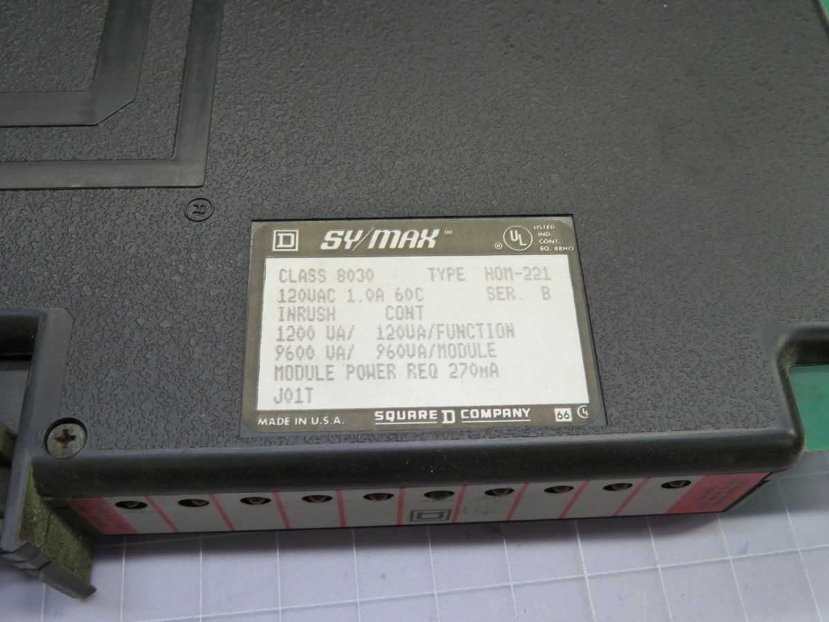 SYMAX HOM-221 AC OUTPUT MODULE T254262 - PLC MODULES