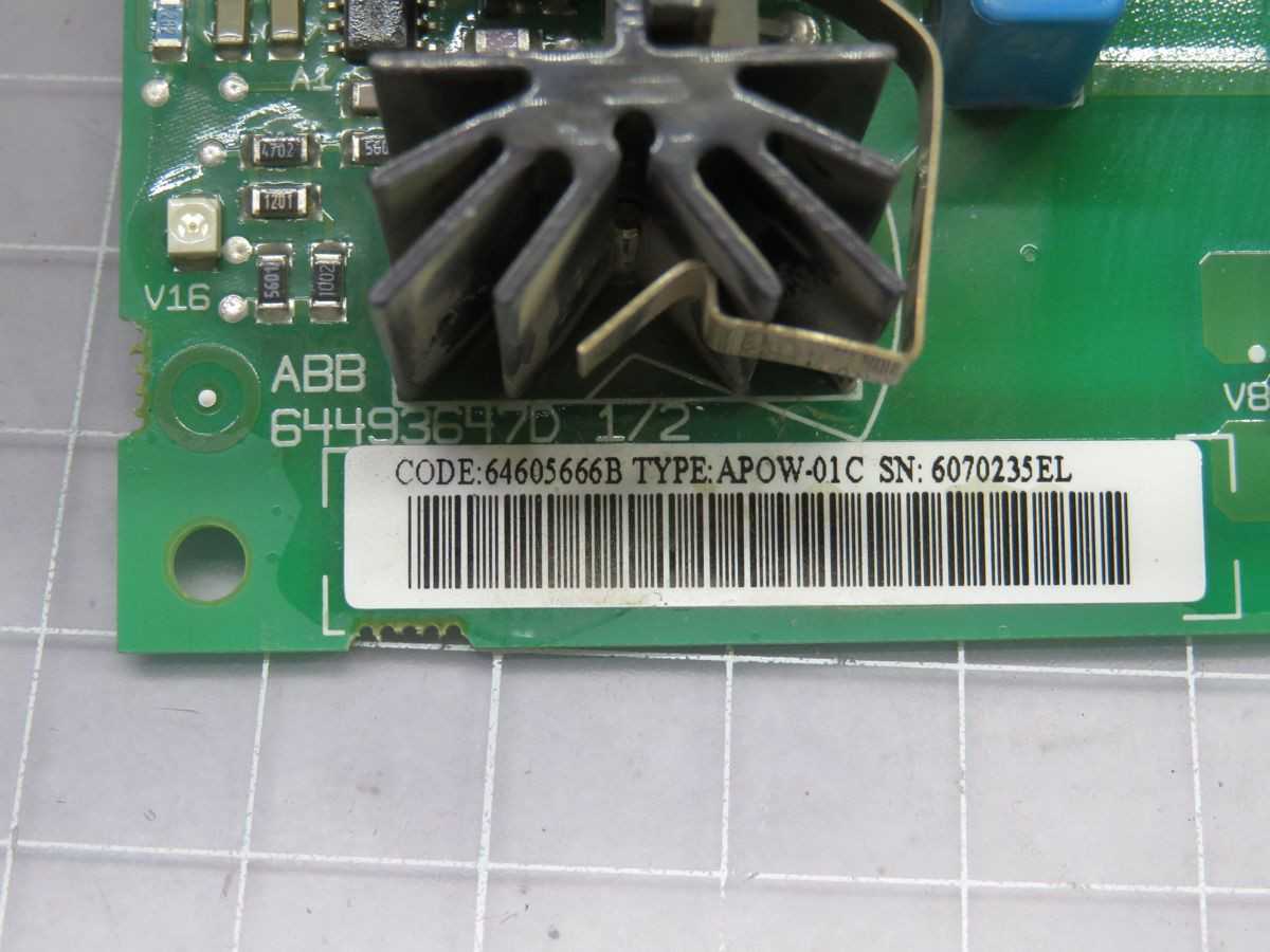 ABB APOW-01C POWER SUPPLY BOARD T255775 - PCB CIRCUIT BOARDS