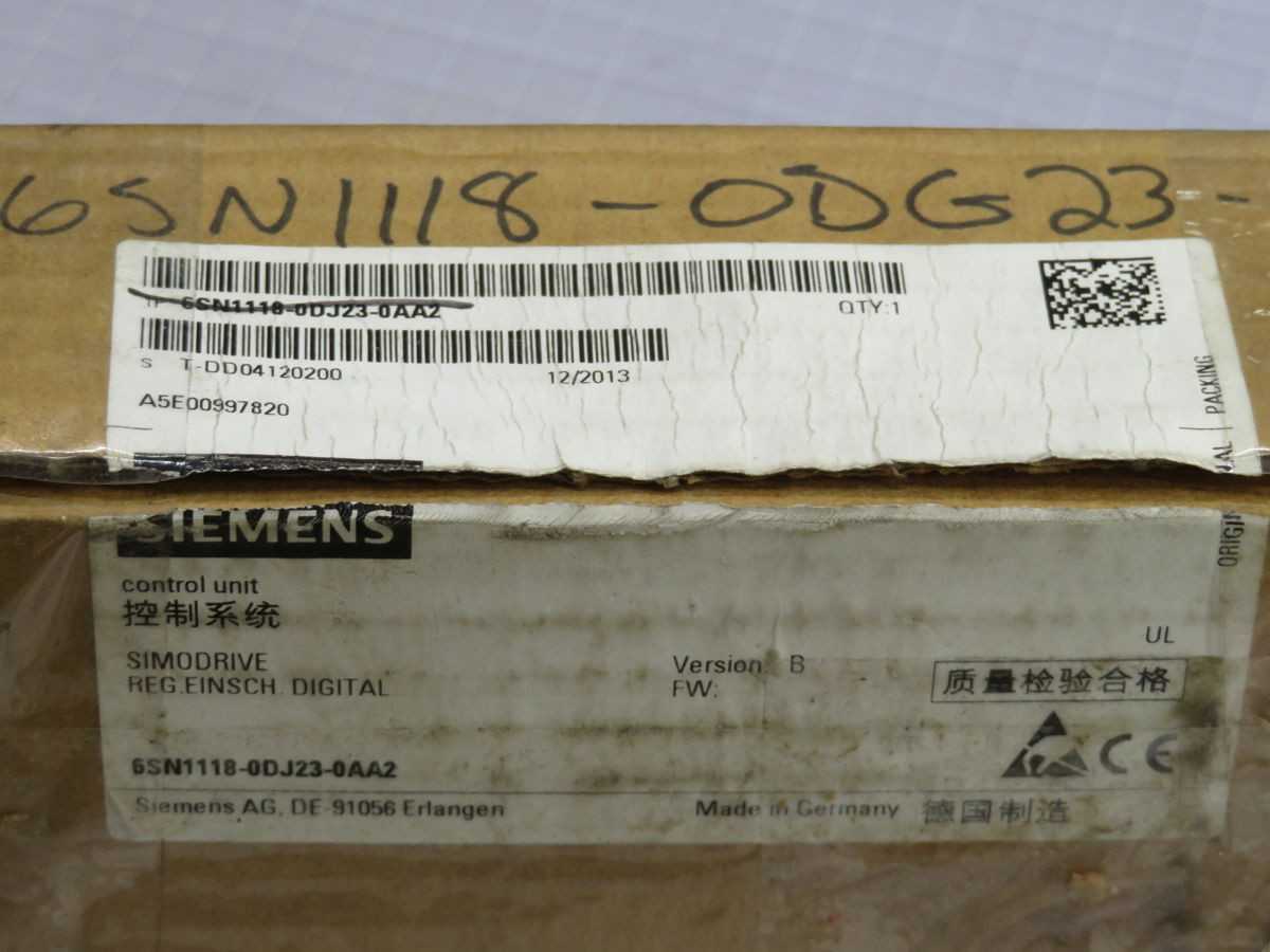 SIEMENS 6SN1118-0DJ23-0AA2 PERFORMANCE MODULE T259187 - SERVO DRIVES