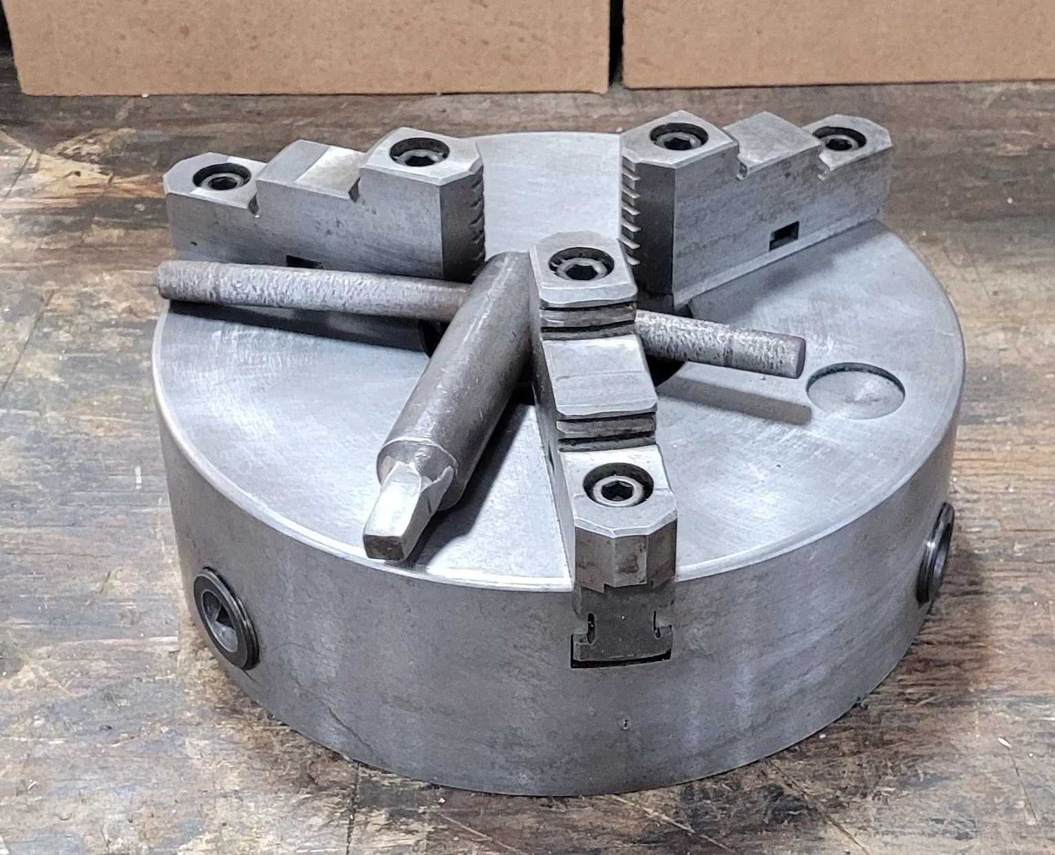 10” Bison 3 Jaw Chuck – Plain Back For Precision Machining - MACHINING ACCESSORIES & TOOLING