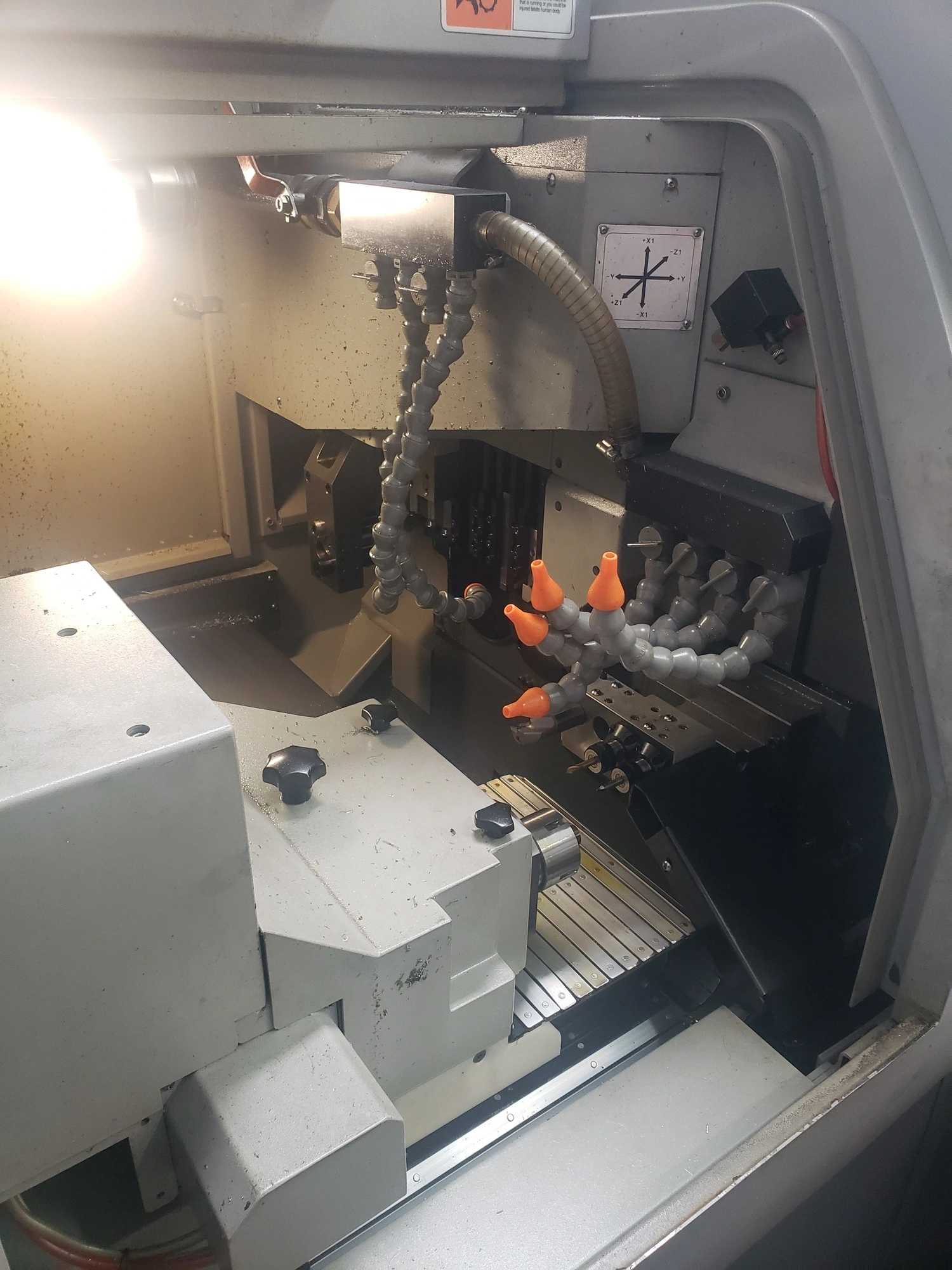 2010 Hanwha XD20H CNC Lathe With Bar Feeder, 5 HP, 10000 RPM, 220V Three Phase - CNC LATHES
