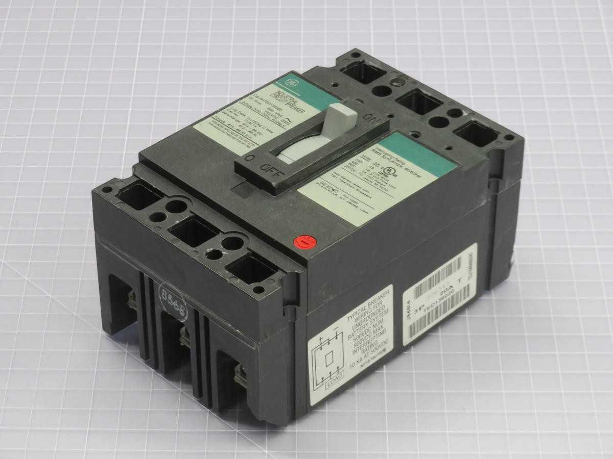 GE TED136020 INDUSTRIAL CIRCUIT BREAKER T225373 - INDUSTRIAL PARTS